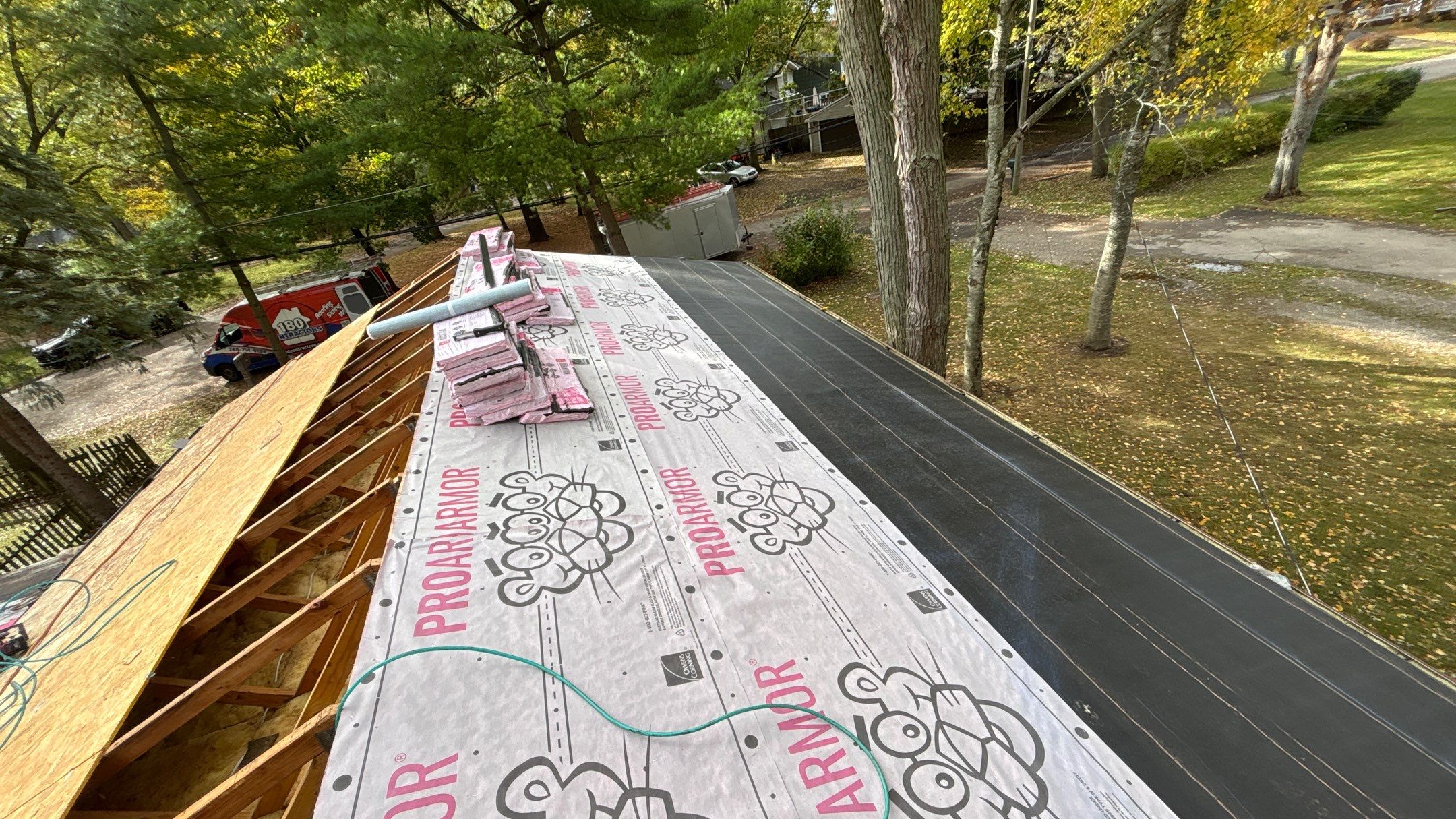 Roof Replacement using Owens Corning Teak by 180 Contractors