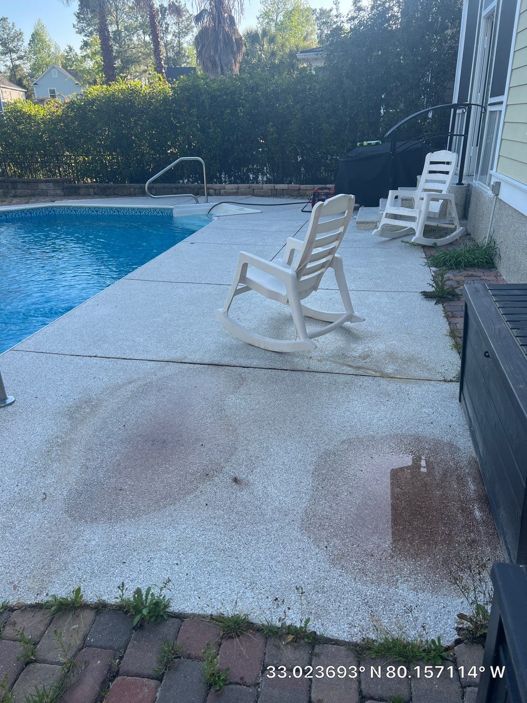Pool Deck using AcryFin by DuraSeal