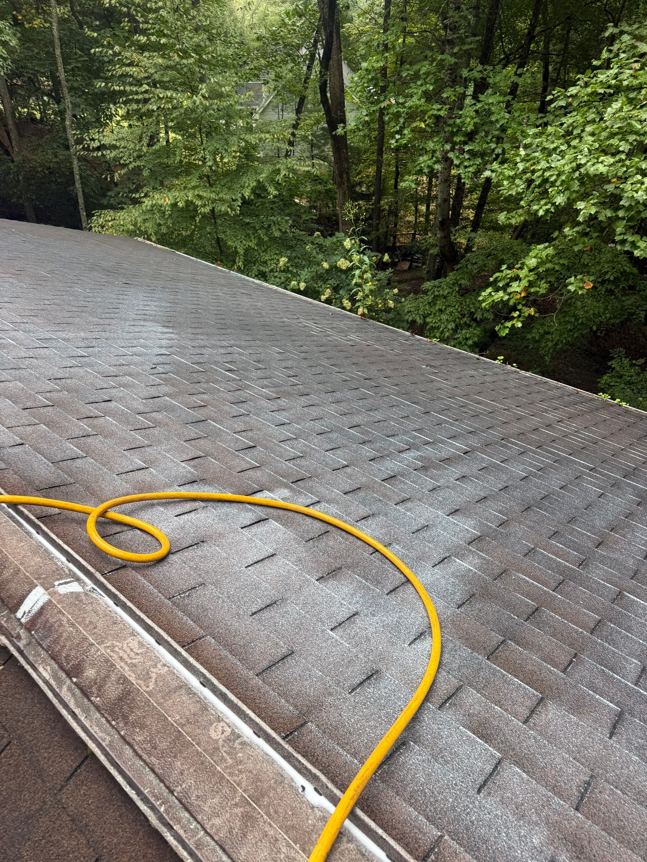 Asphalt Shingle Roof Rejuvenation and Gutter Guard Installation in Hendersonville by Bright Home Connections