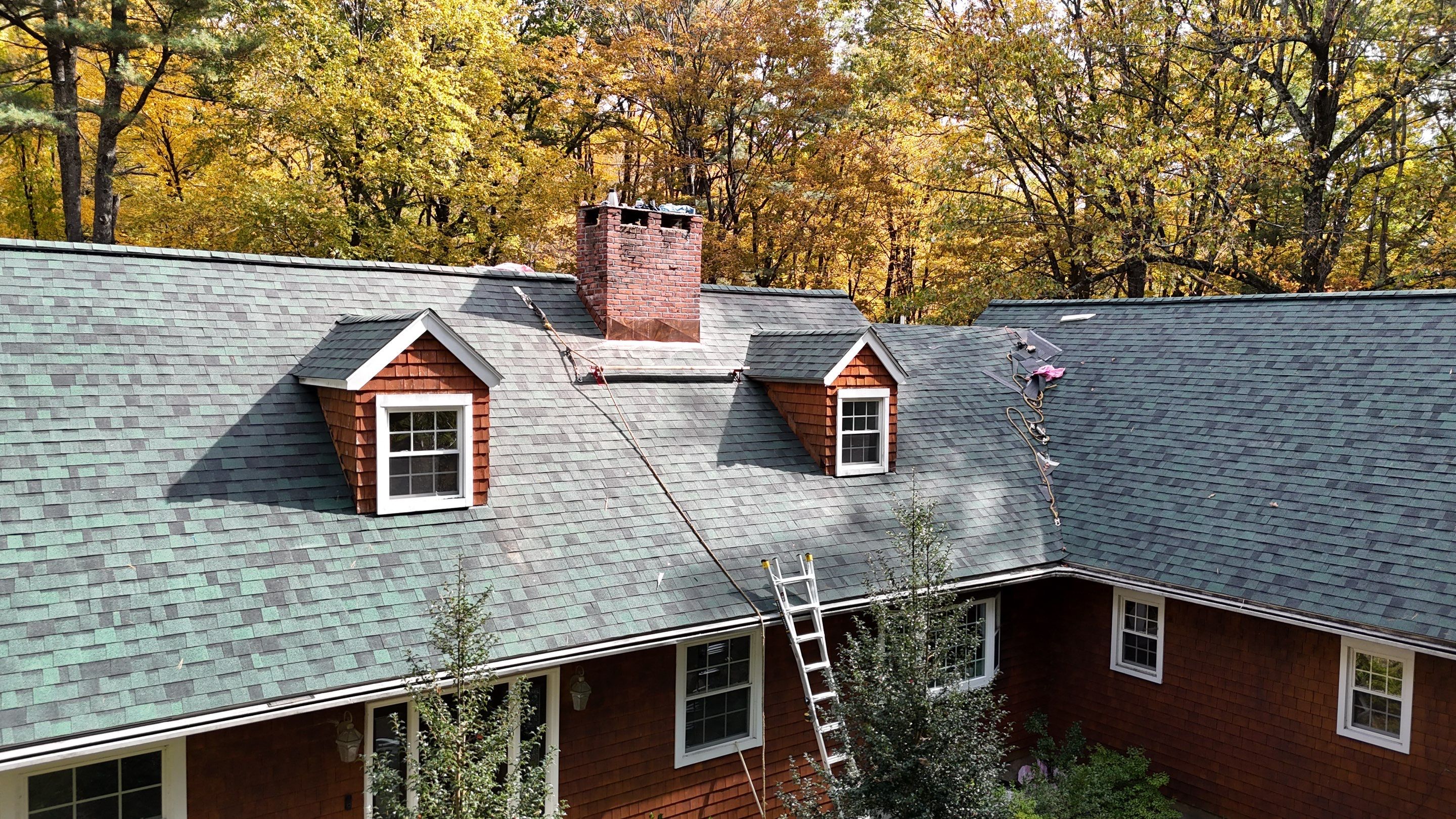 Owens Corning Duration : Chateau Green with Copper Accents in Avon, CT by Golden Shield Roofing