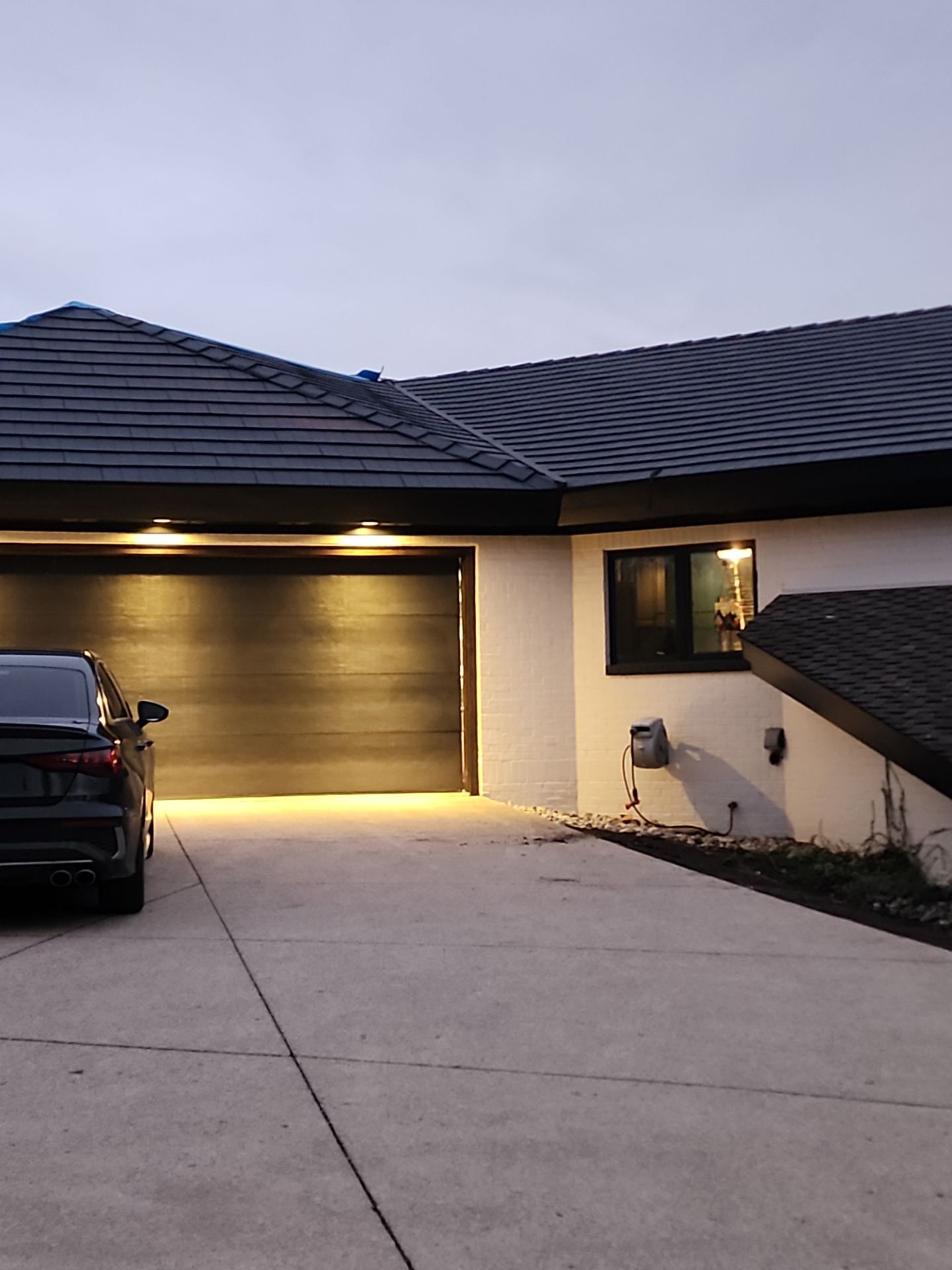 Black Frost Metal Shake Roof & Modern Exterior Renovation – Fort Wayne, IN by 4Ever Metal Roofing