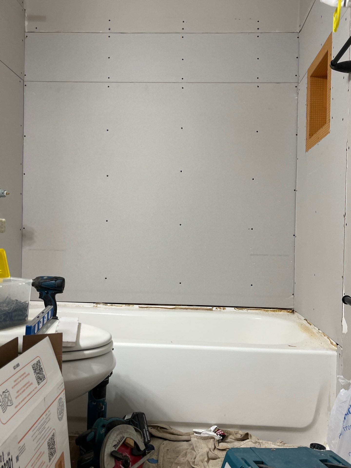 Herman's Shower Remodel  by Skilled Construction LLC