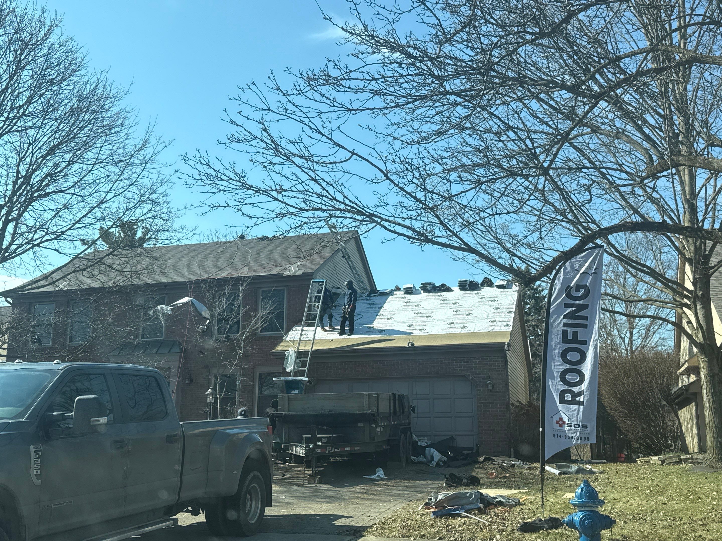 sometimes gutters need a roof by SOS Home Ohio 