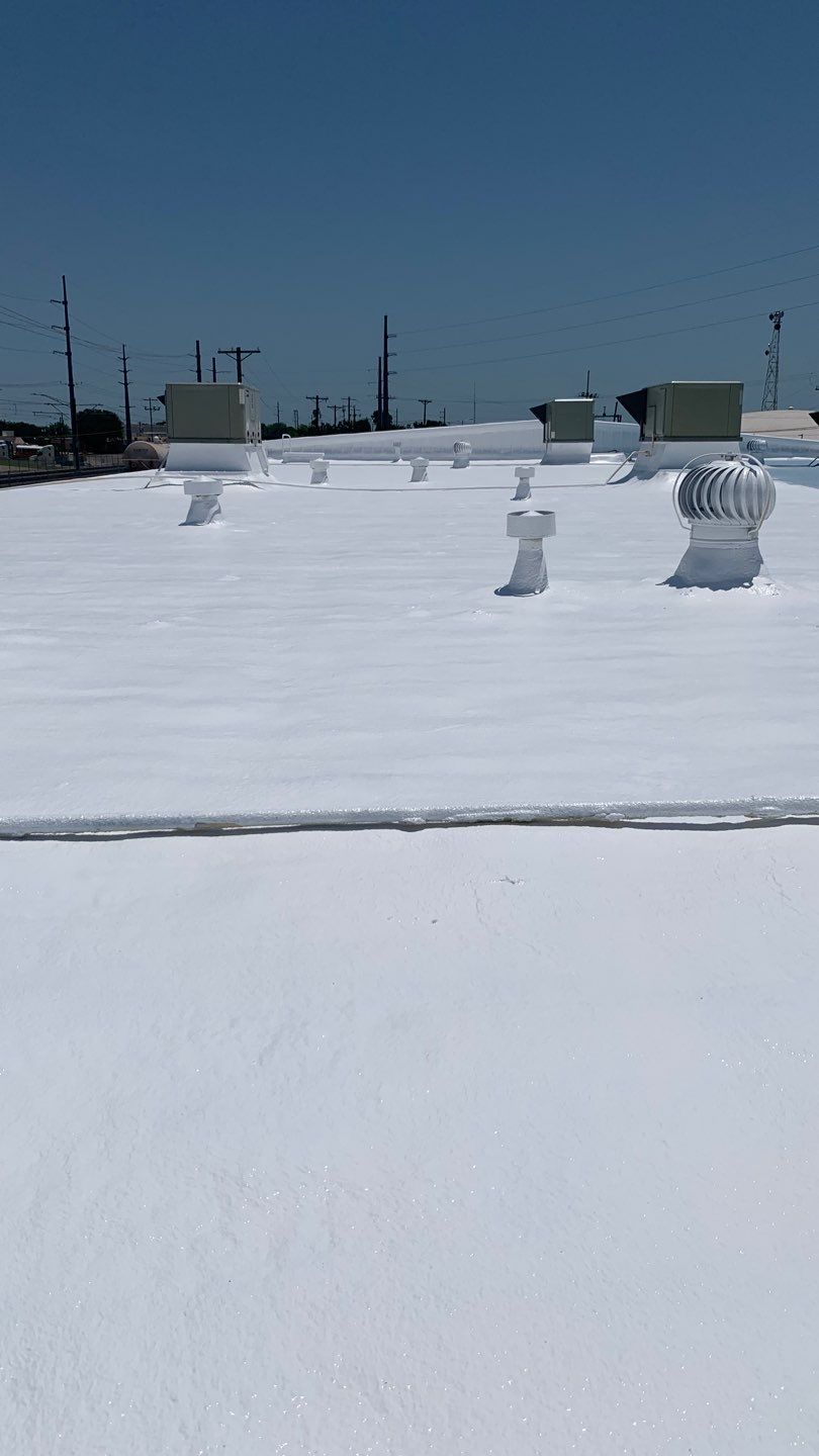 Foam & Metal Roof Restoration – Thermo Sensors (Garland, TX) by All Star Roofing LLC