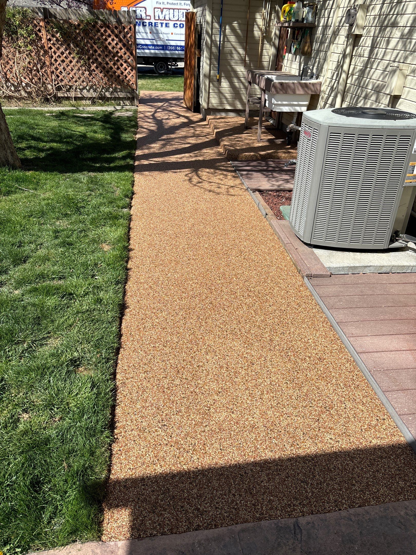 Walkway Makeover with Vuba Stone by Mr. Mudd Concrete