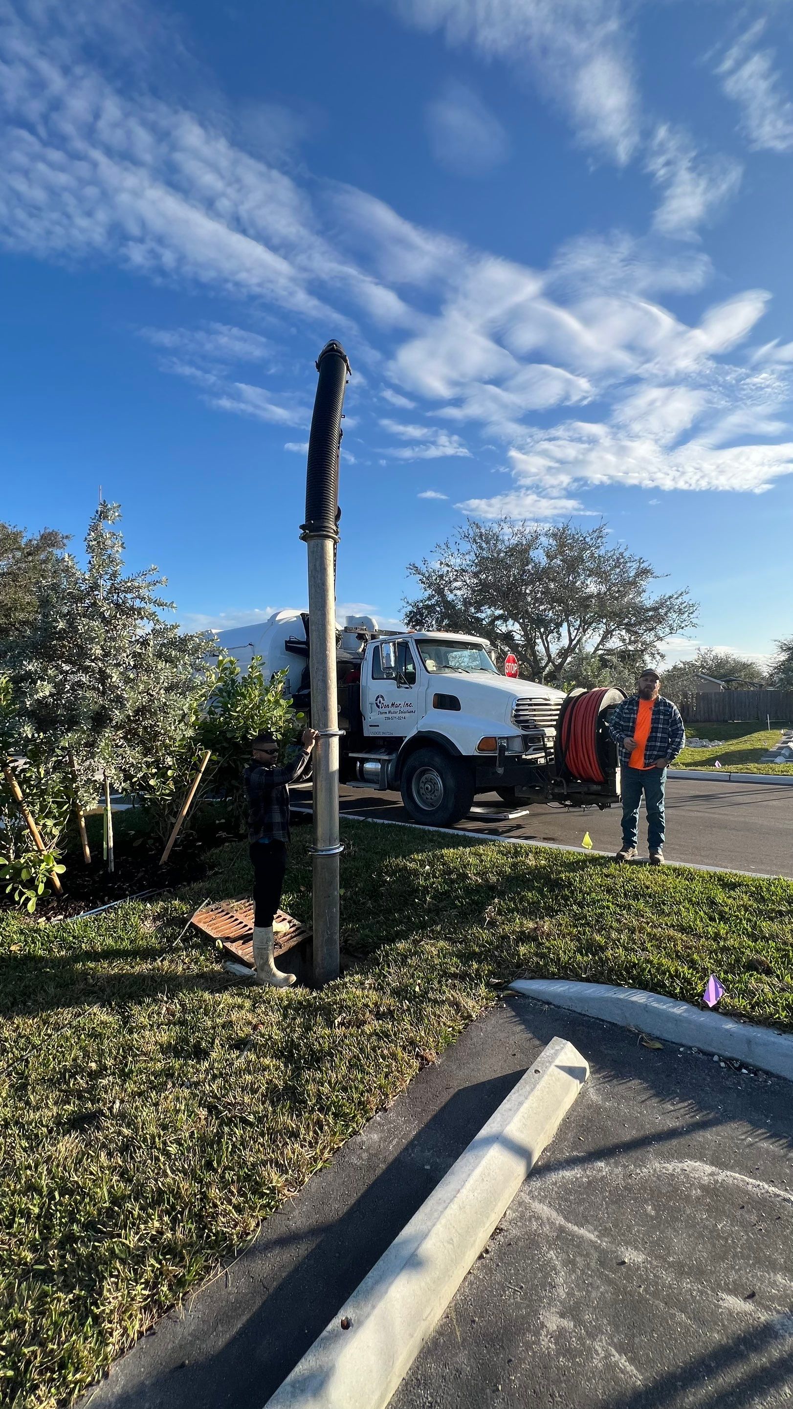 New Commercial Construction Stormwater System Cleaning by APS Power & Water