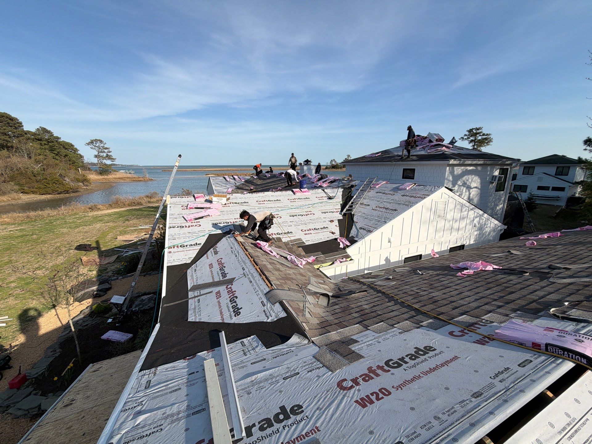 Roof Replacement in White Stone by Cade Construction
