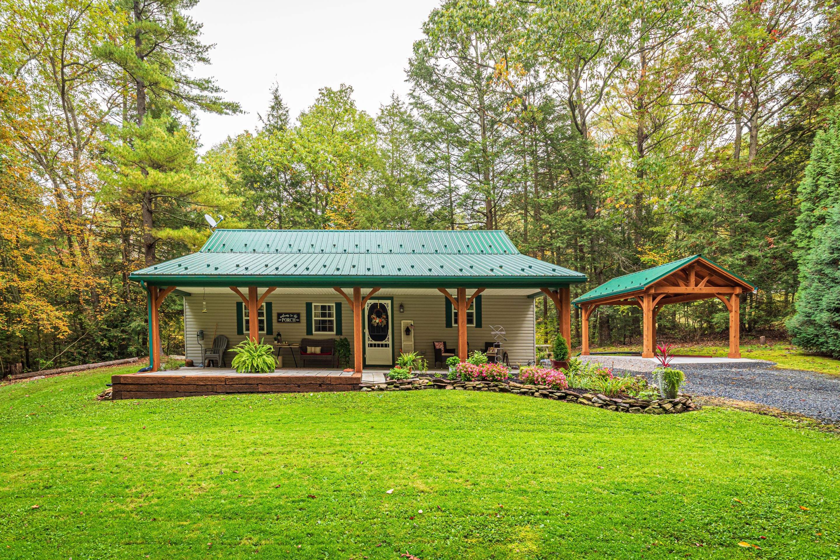 Metal Roof-evergreen- and Carport by Esh Builders
