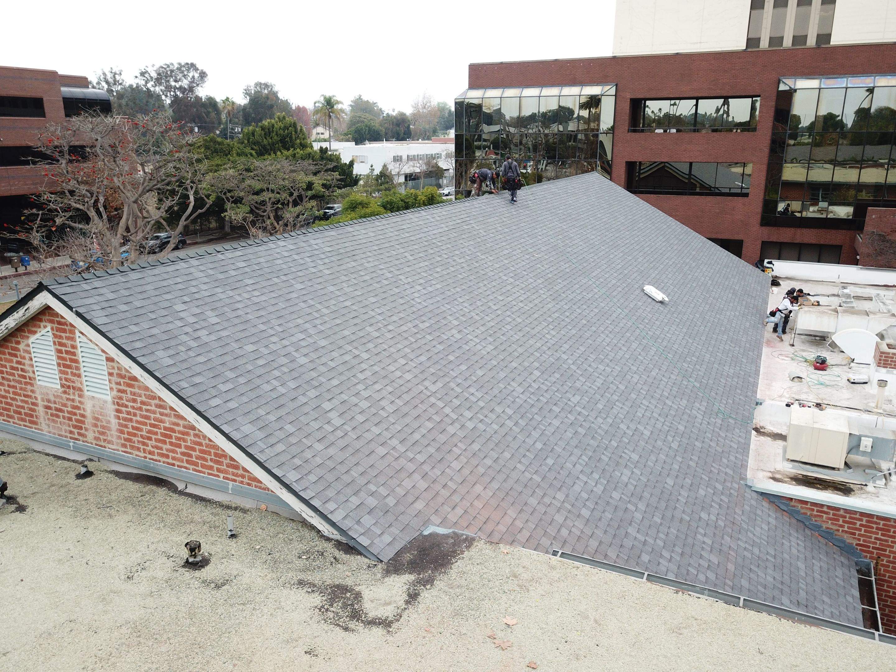 Brentwood Presbyterian Church - New Roof Installation using Owens Corning Duration Cool Shingles by Hull Brothers Roofing