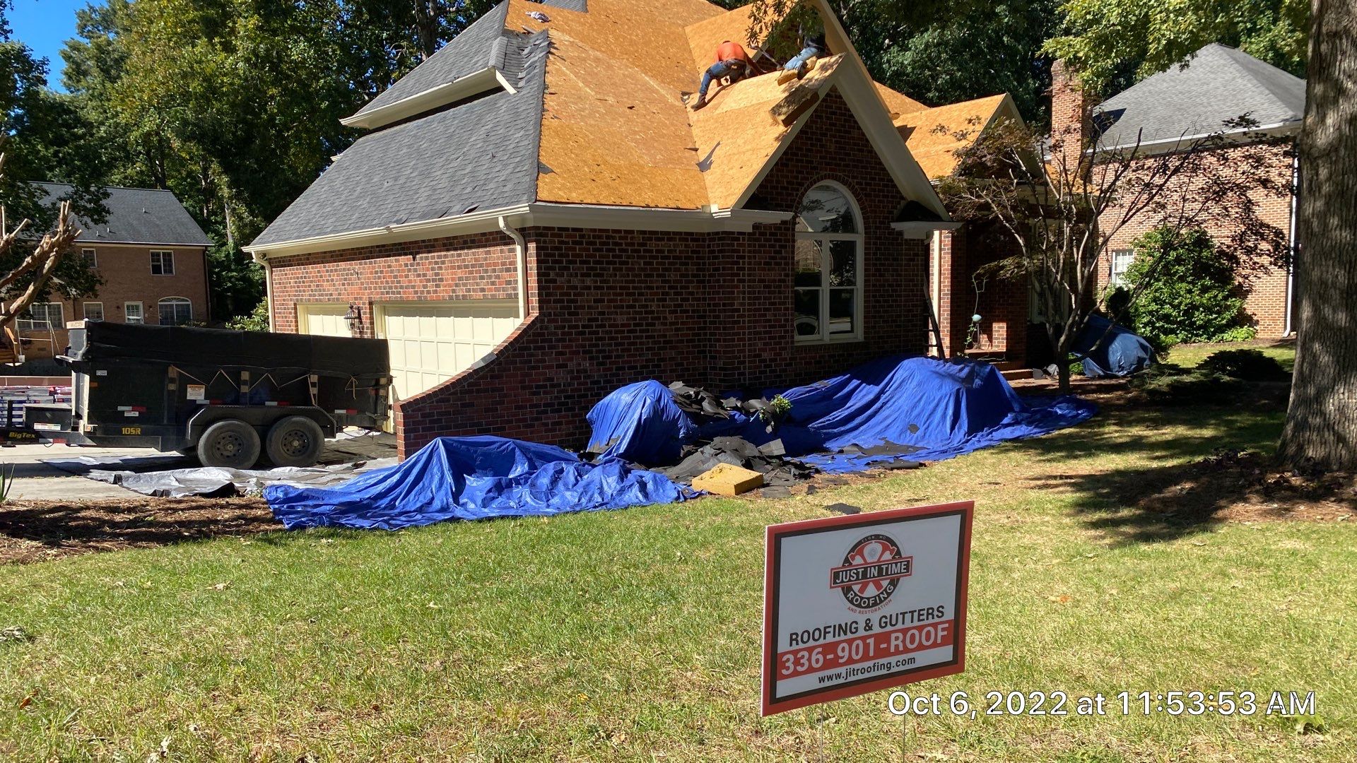 Happy Customer for Life by Just In Time Roofing and Restoration