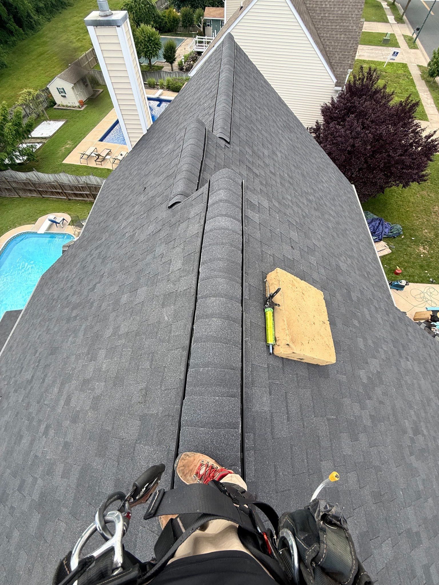 Architectural Shingle Roof Replacement for Two-Story Easton Home by First Chesapeake Roofing
