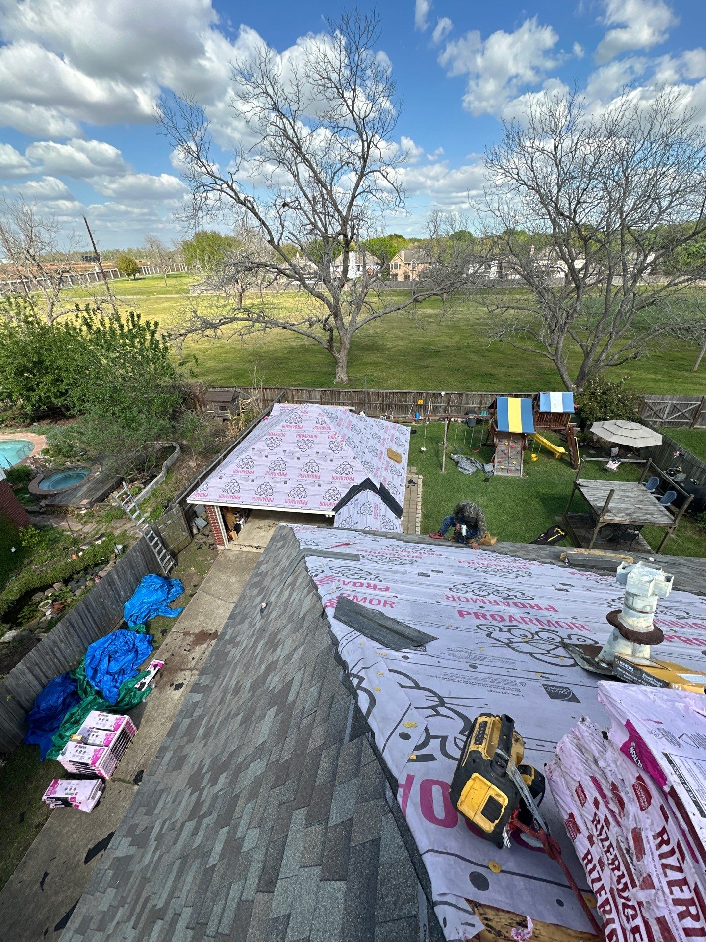 Project in Sugar Land by Motion Roofing