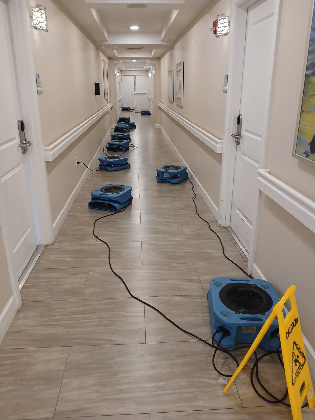 Commercial Water Damage Mitigation and Floor Drying in Boynton Beach by SuperClean