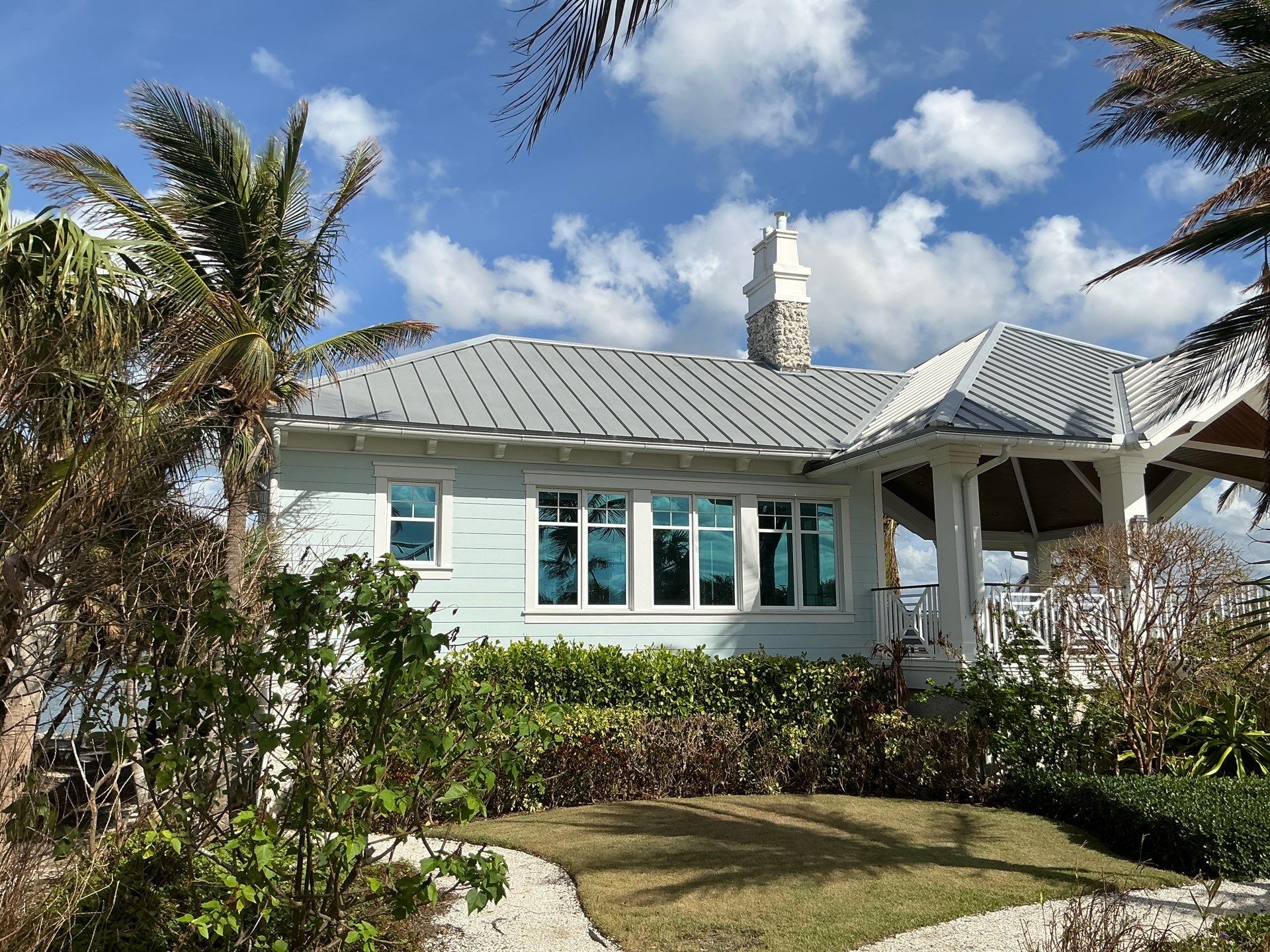 All New 1/2 Round Gutters in Nokomis FL by Gutter Professors