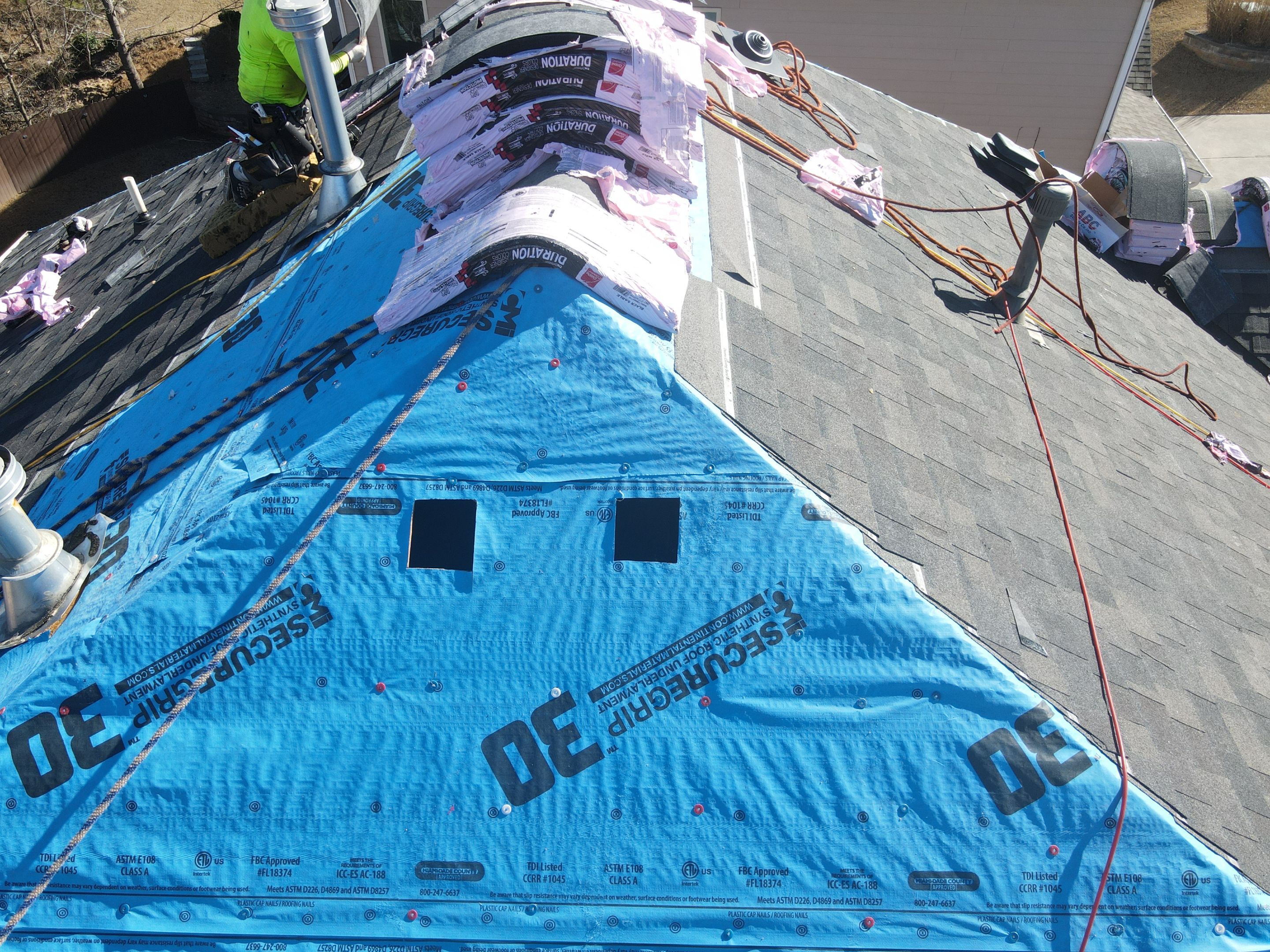 Residential Roofing Installation using Owens Corning by Inspector Roofing and Restoration