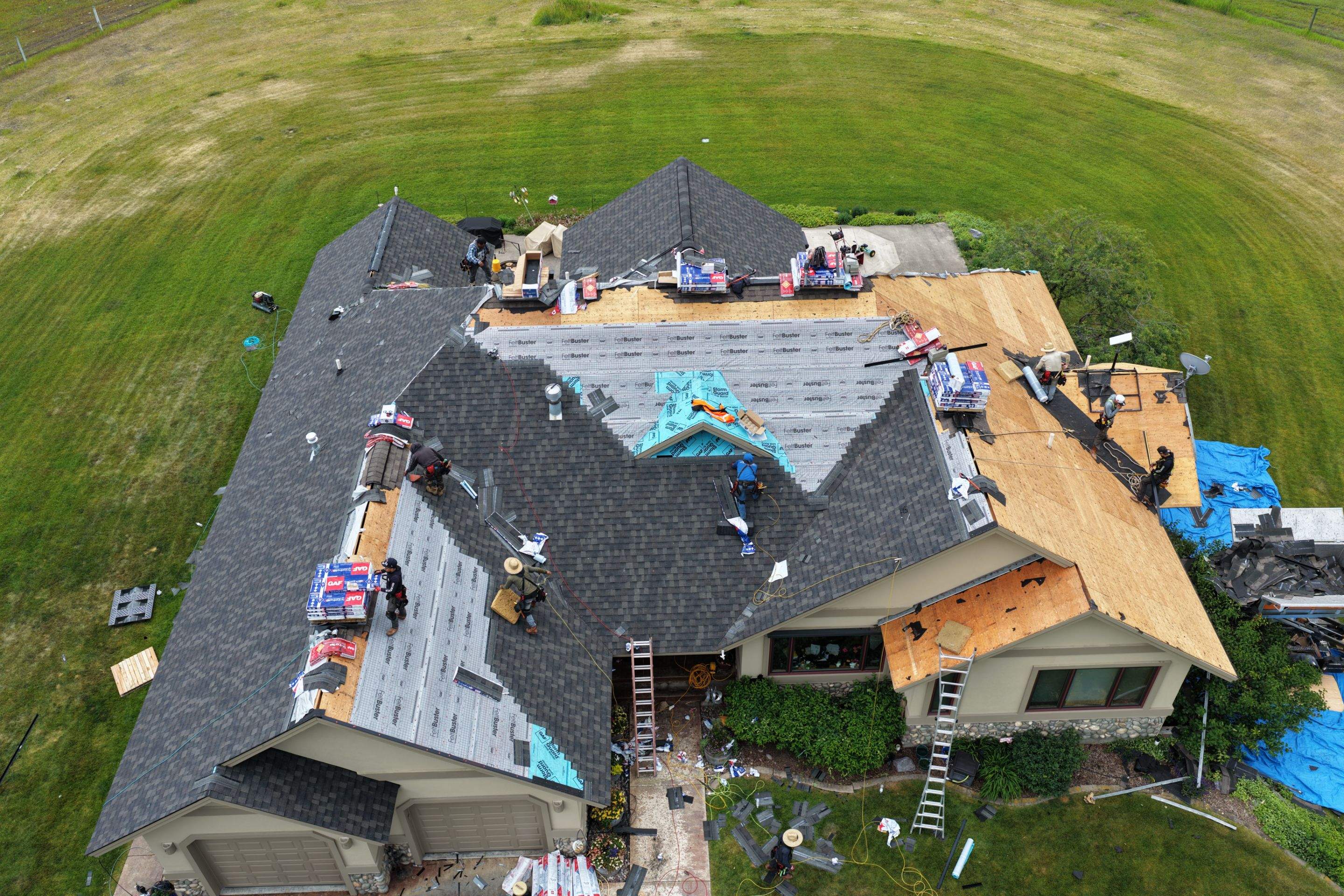 Roof Replacement using GAF Timberline HDZ - Midnight Mesa  by Montana Roofing Solutions