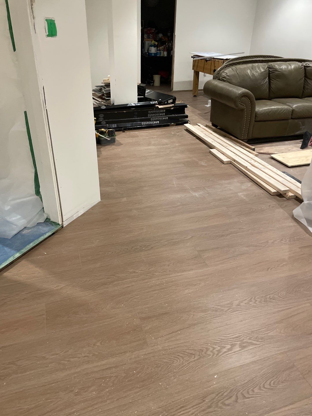 Basement rebuilt after flood by Eco-Nature Construction Inc.