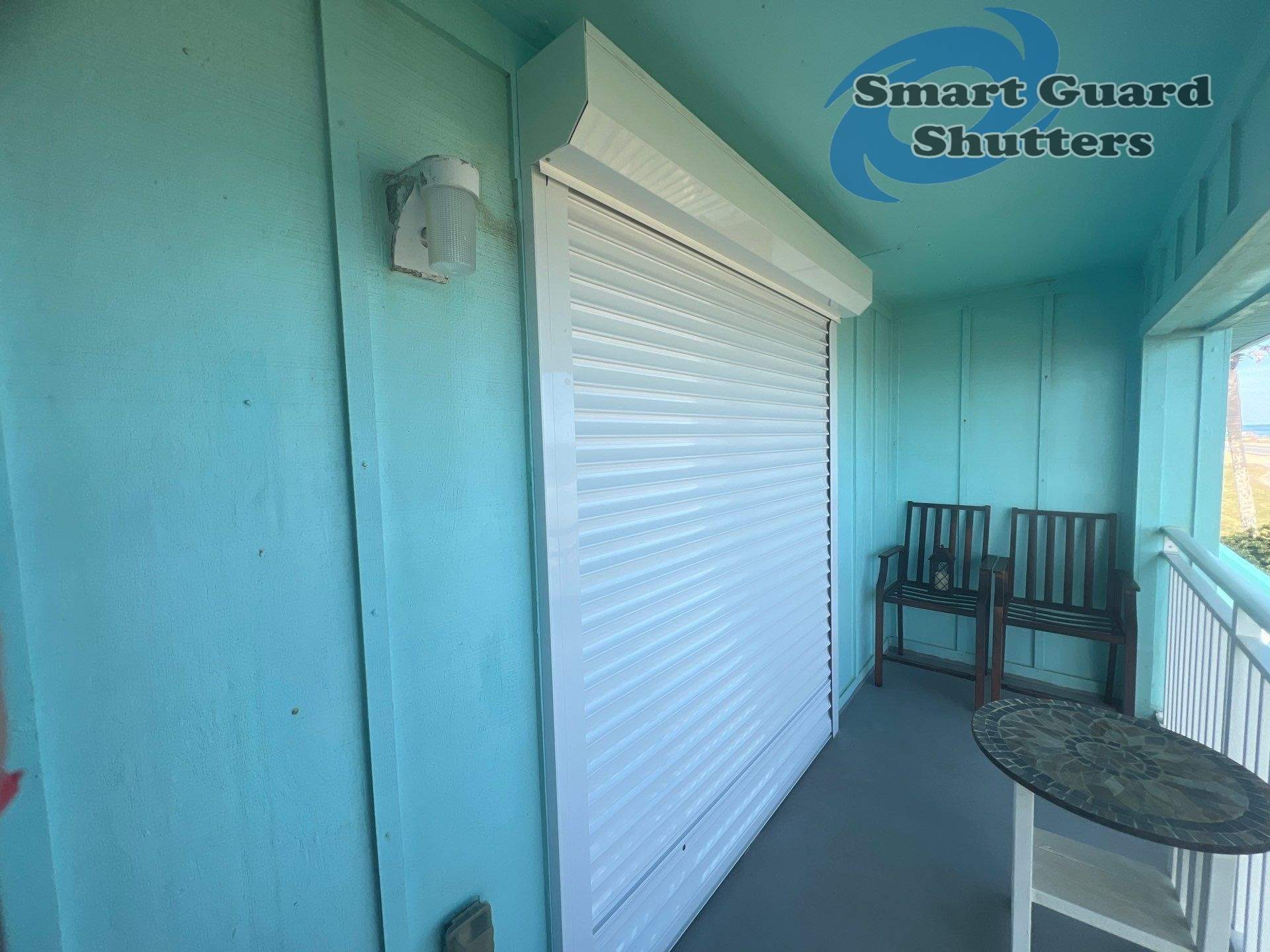 Rolling Shutters in White by Smart Guard Shutters