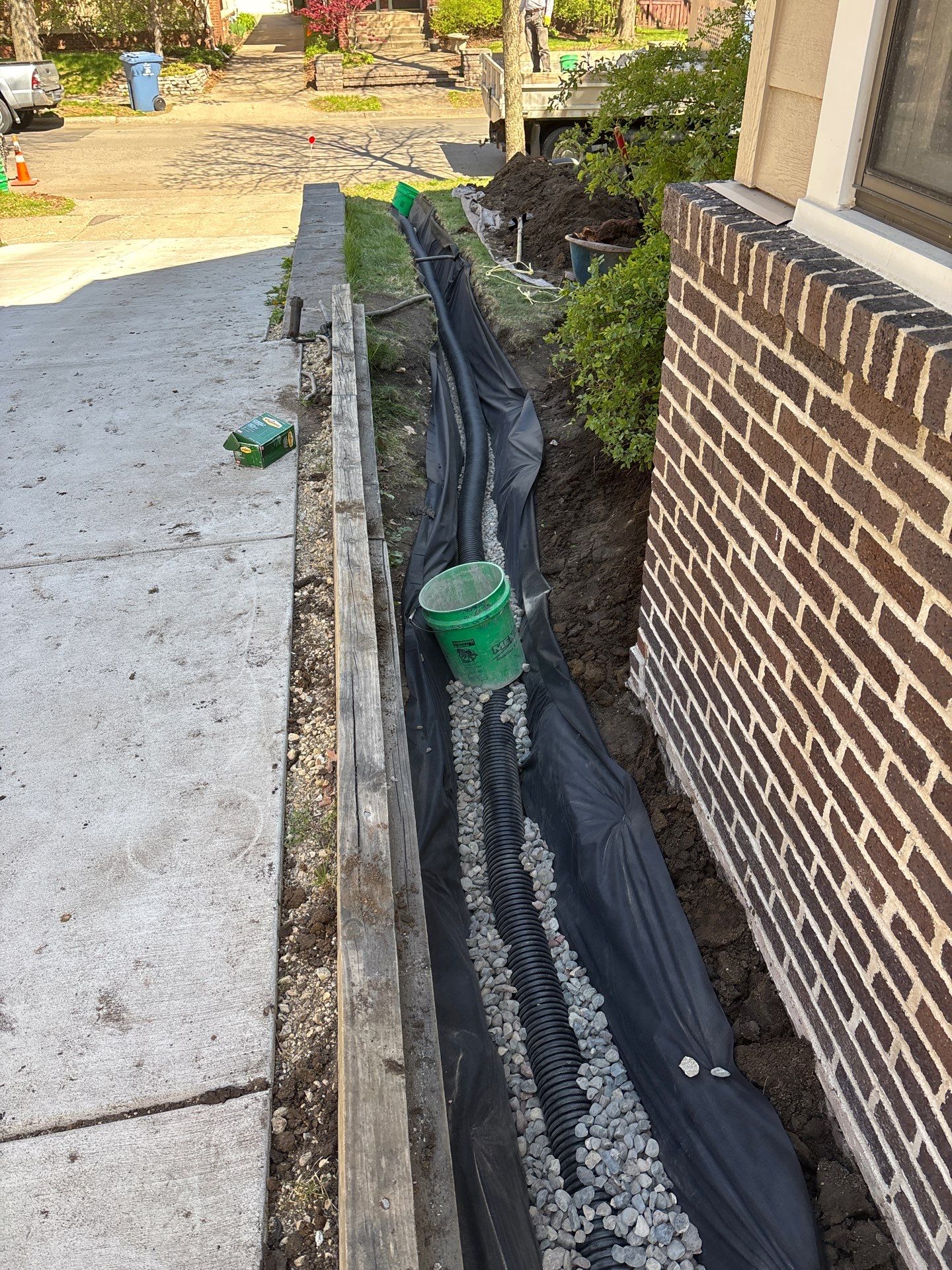 Foundation Drainage Board & French Drain in Southwest Minneapolis by Waterproofing Northeast