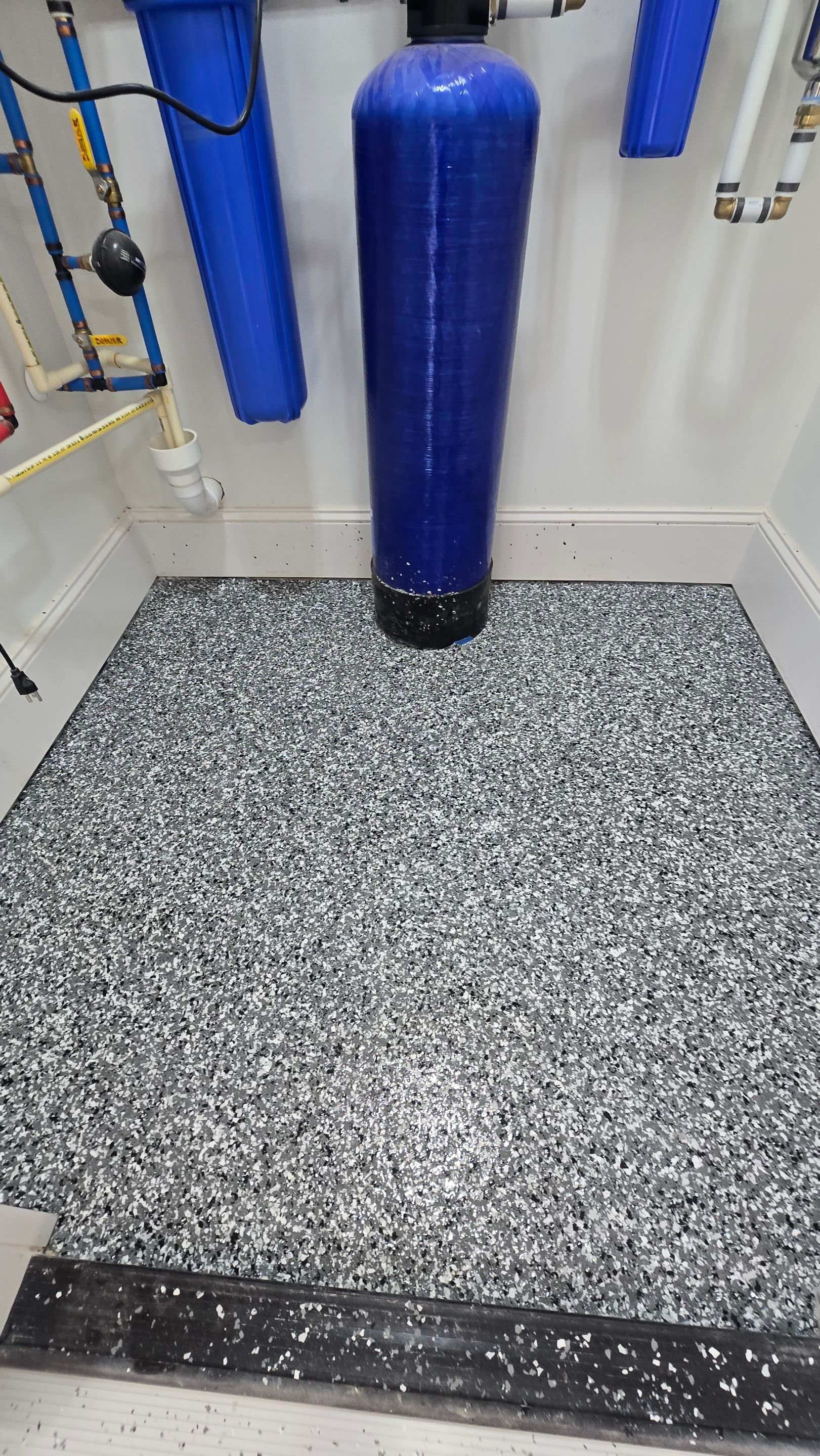 Garage transformation using Wombat flake by Opus Renovations 