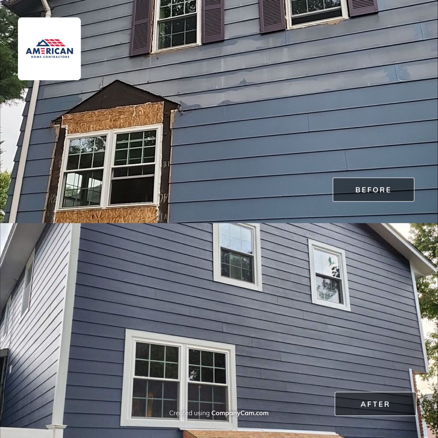 Complete Exterior Renovation in Linthicum Heights, MD by American Home Contractors