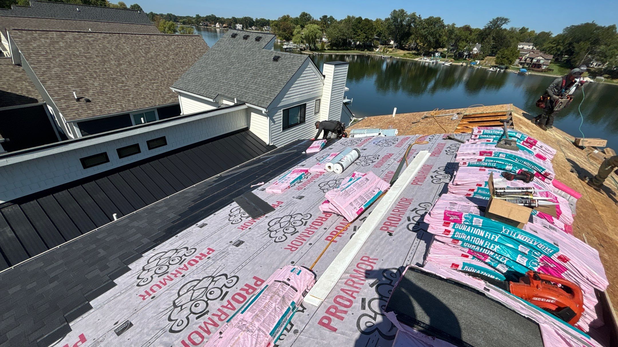 Roof Replacement using Owens Corning Onyx Black by 180 Contractors