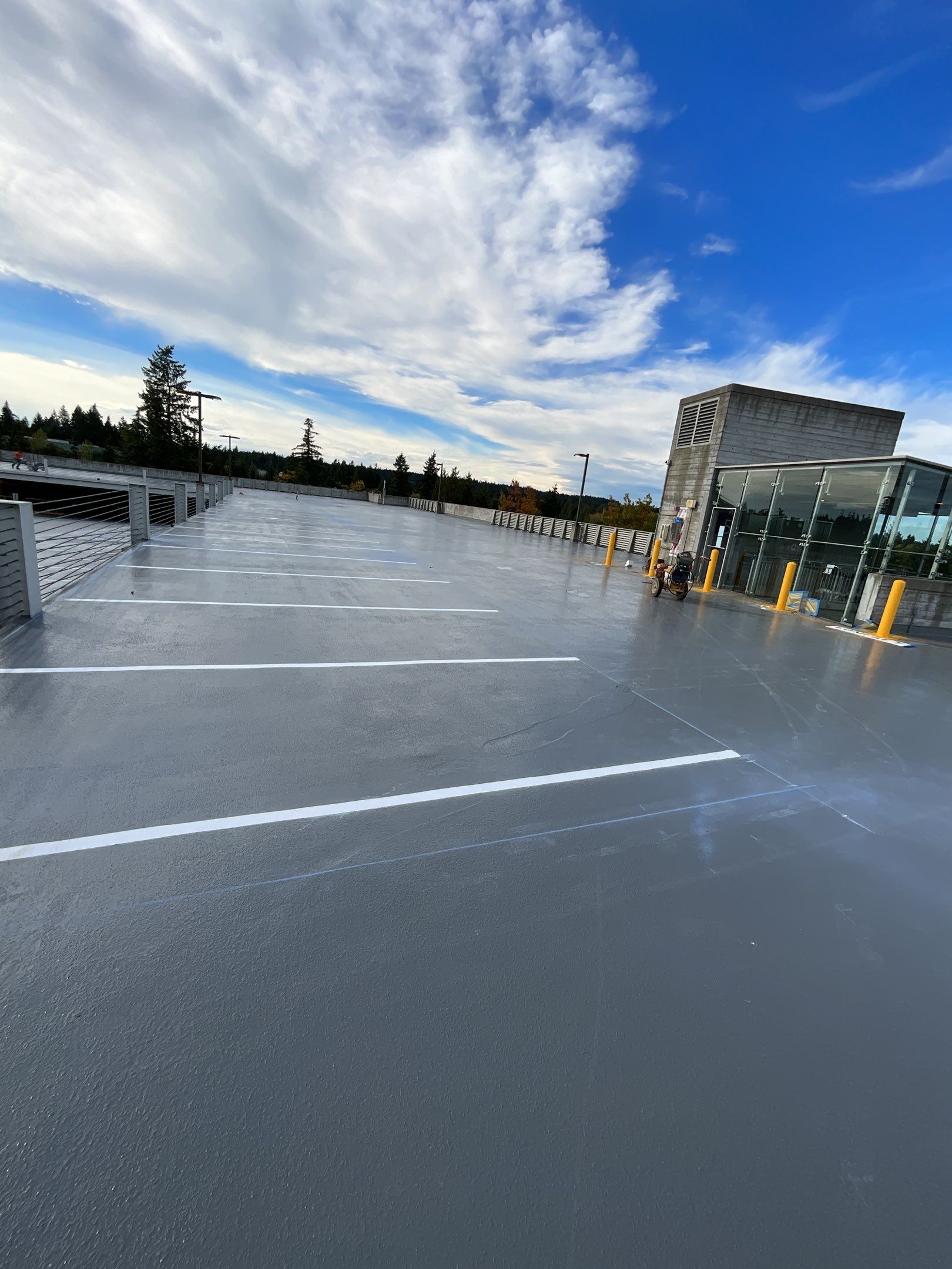 Corti Construction | Striping for Concrete Parking Lot by Jireh Asphalt & Concrete Inc 