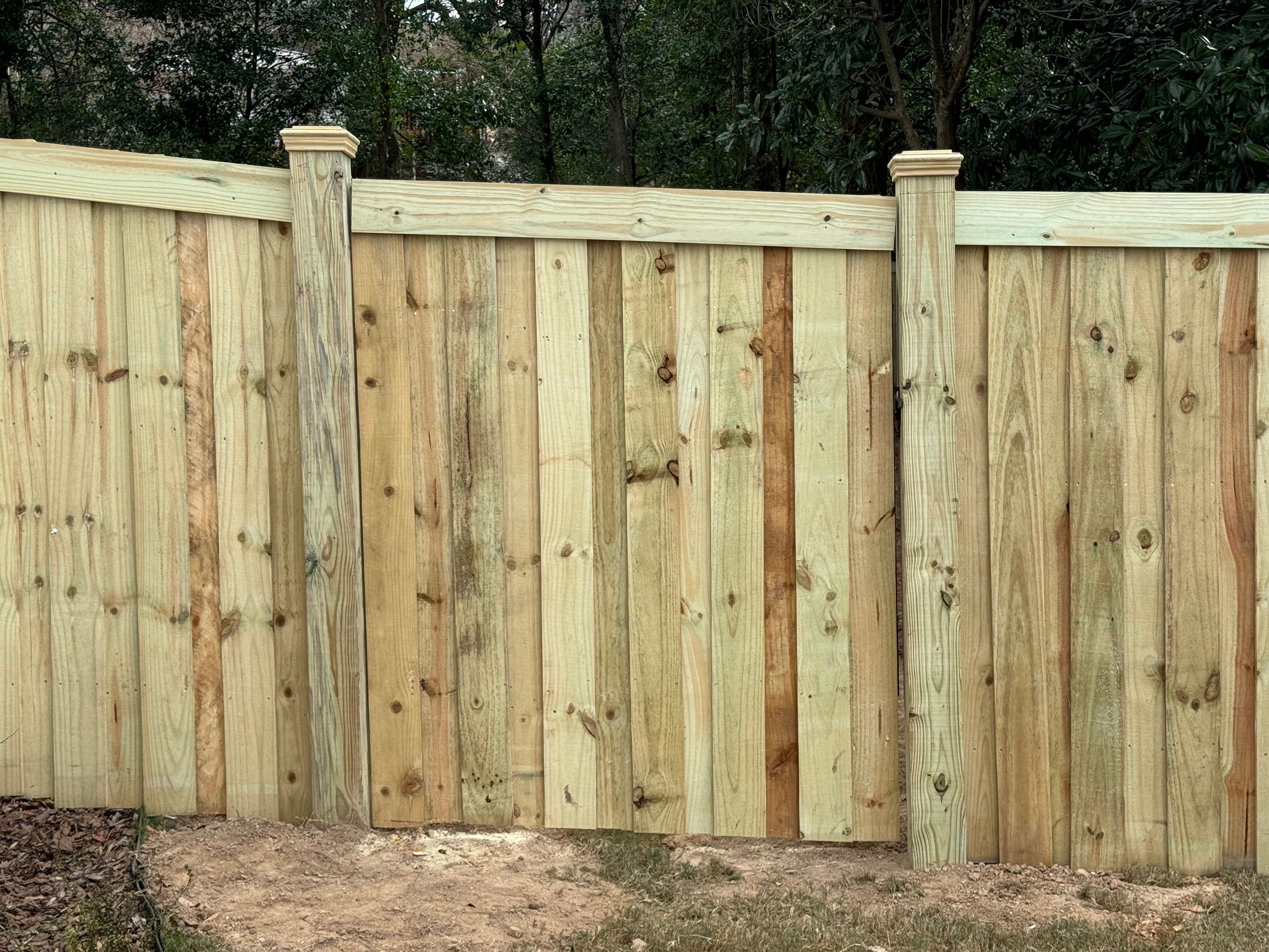 Crestline - Board on Board Fence by Pillar and Pine