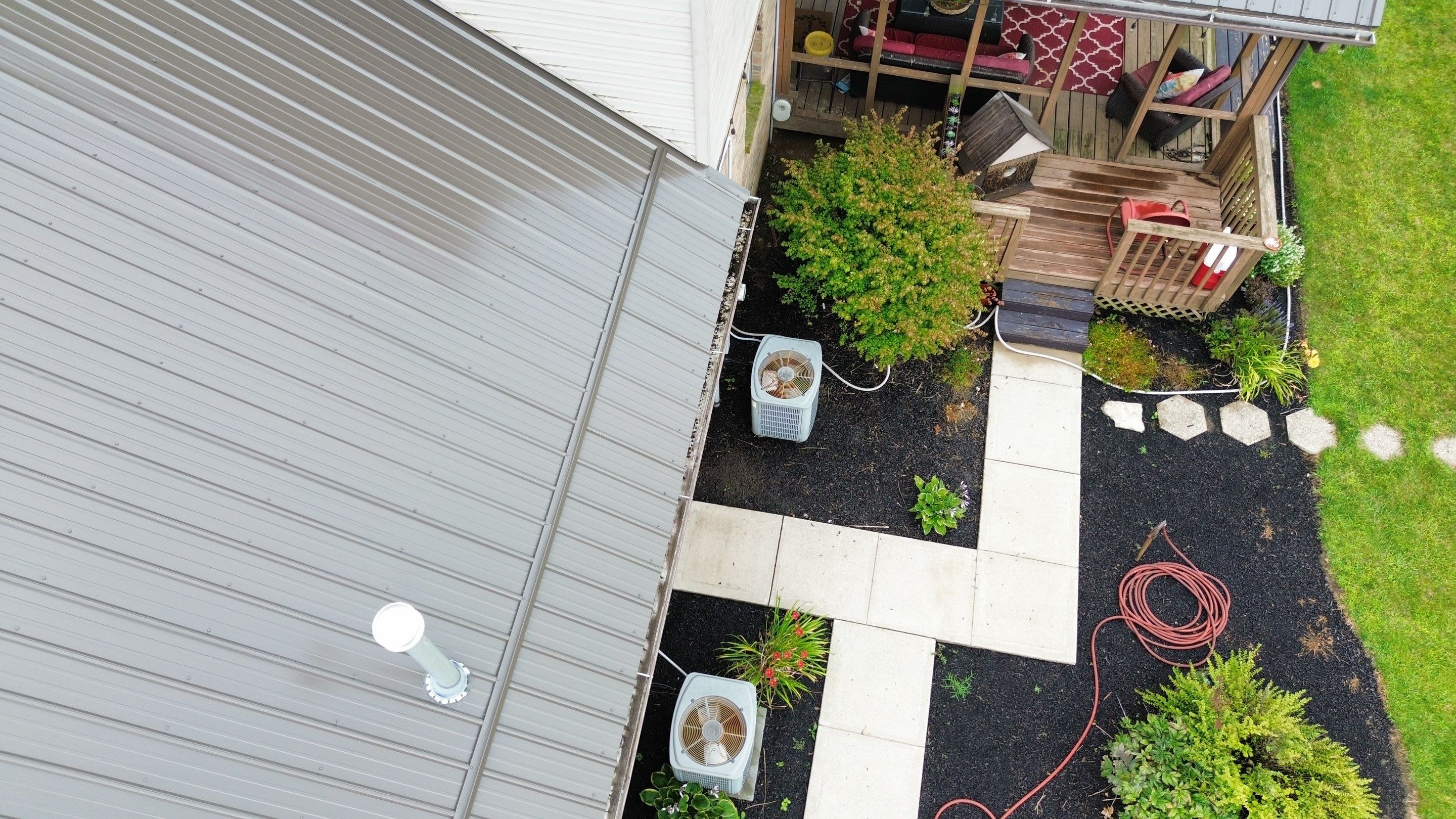 Residential Roofing Installation using Performance Panel Metal - Burnished Slate by RoofX 