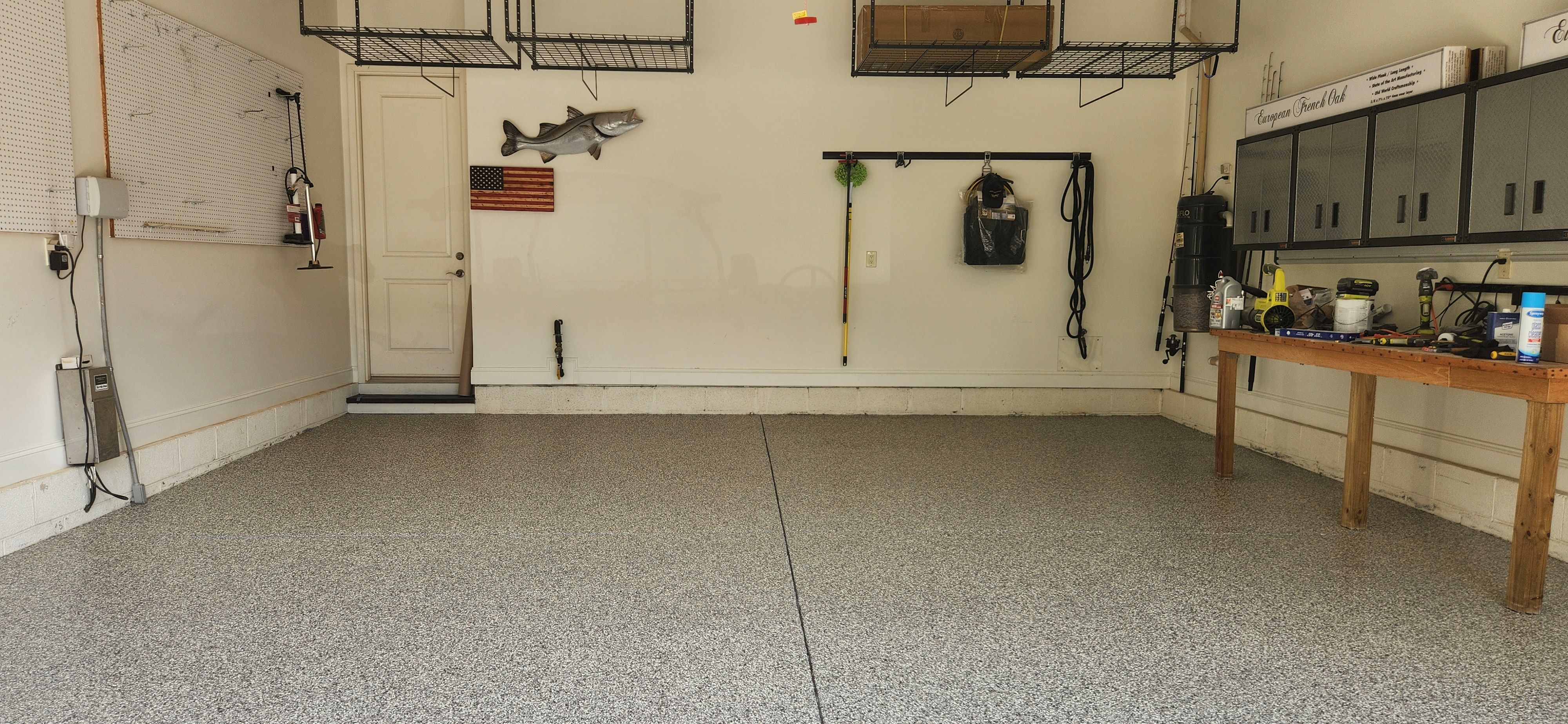 Garage using Mushroom by Elite Floor Solutions