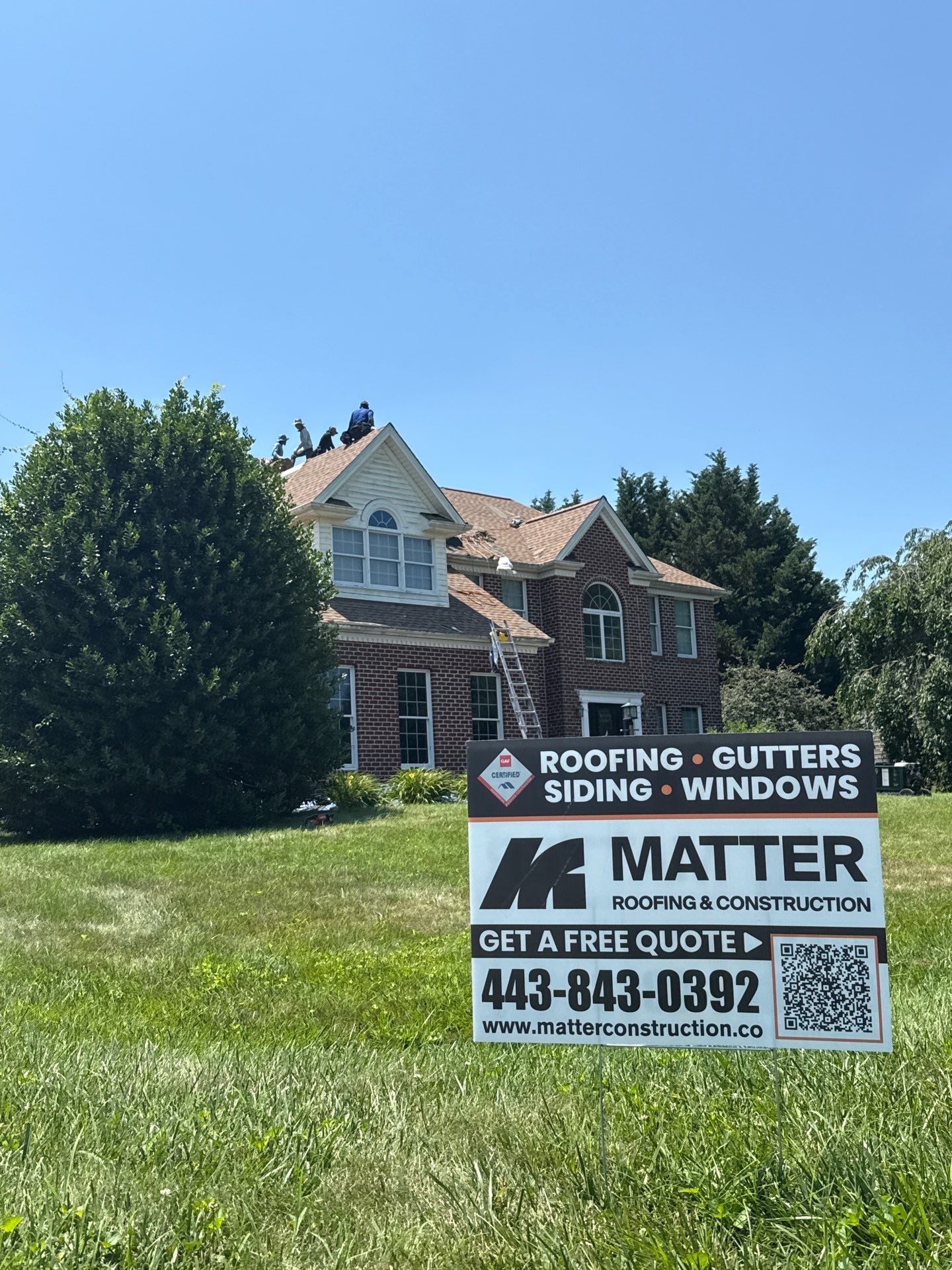Residential Roofing Installation using GAF Timberline HDZ by Matter Roofing & Construction