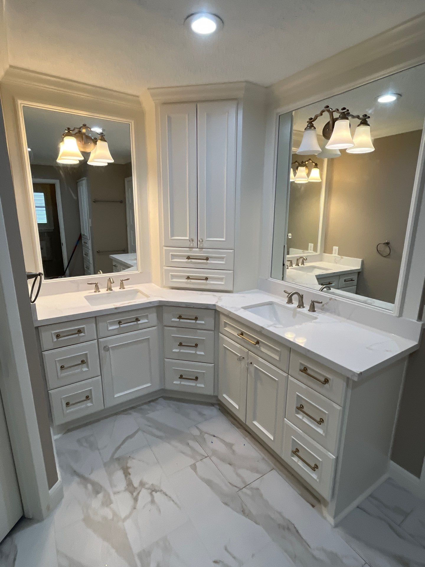 Bathroom Remodel with Water Mitigation Equipment | LT Contractors by L&T General Contractors and Restoration INC
