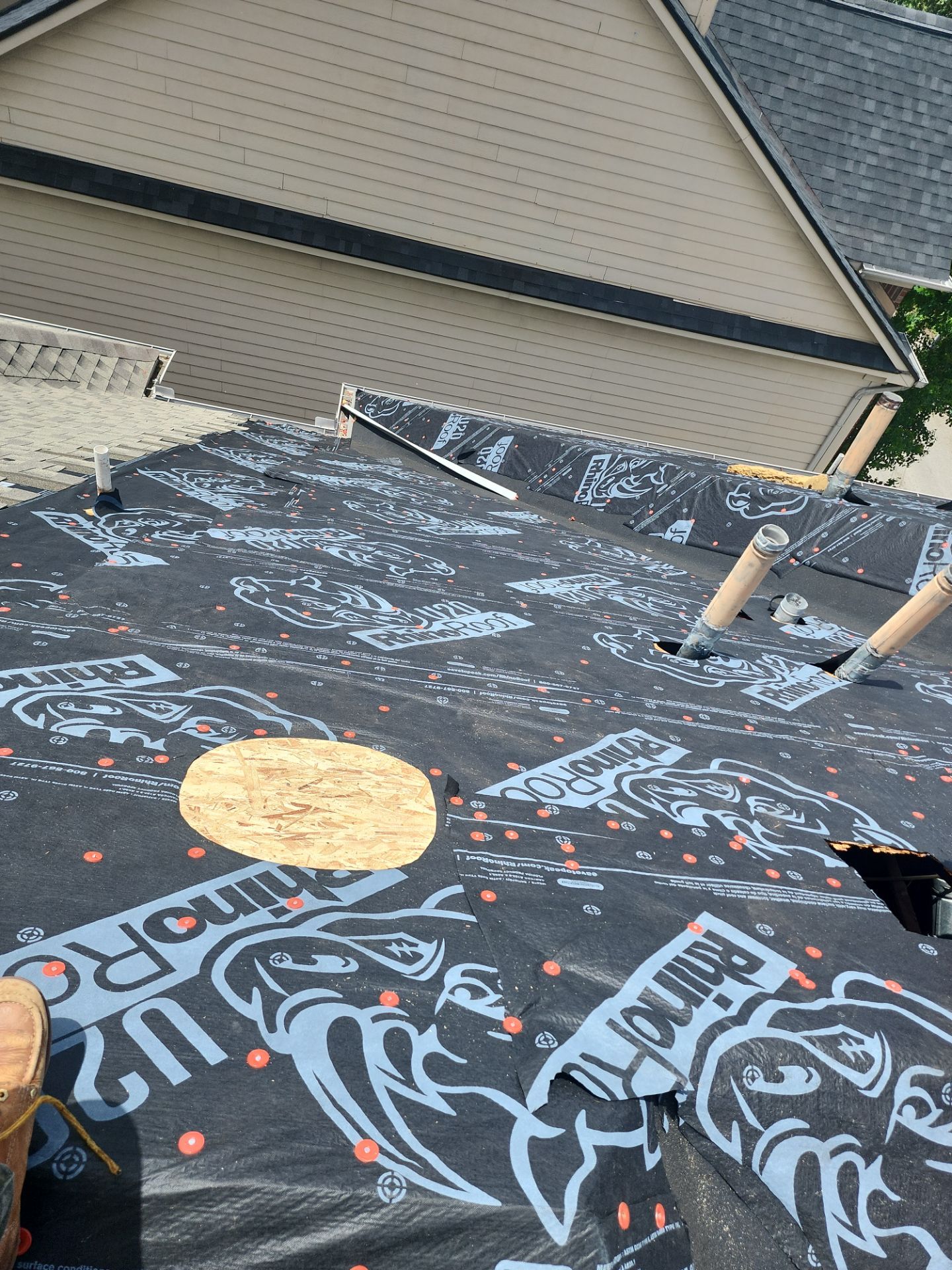 Residential Roofing Repair using Owen's Corning Duration (Lifetime) Shingles by Roof Repair Company