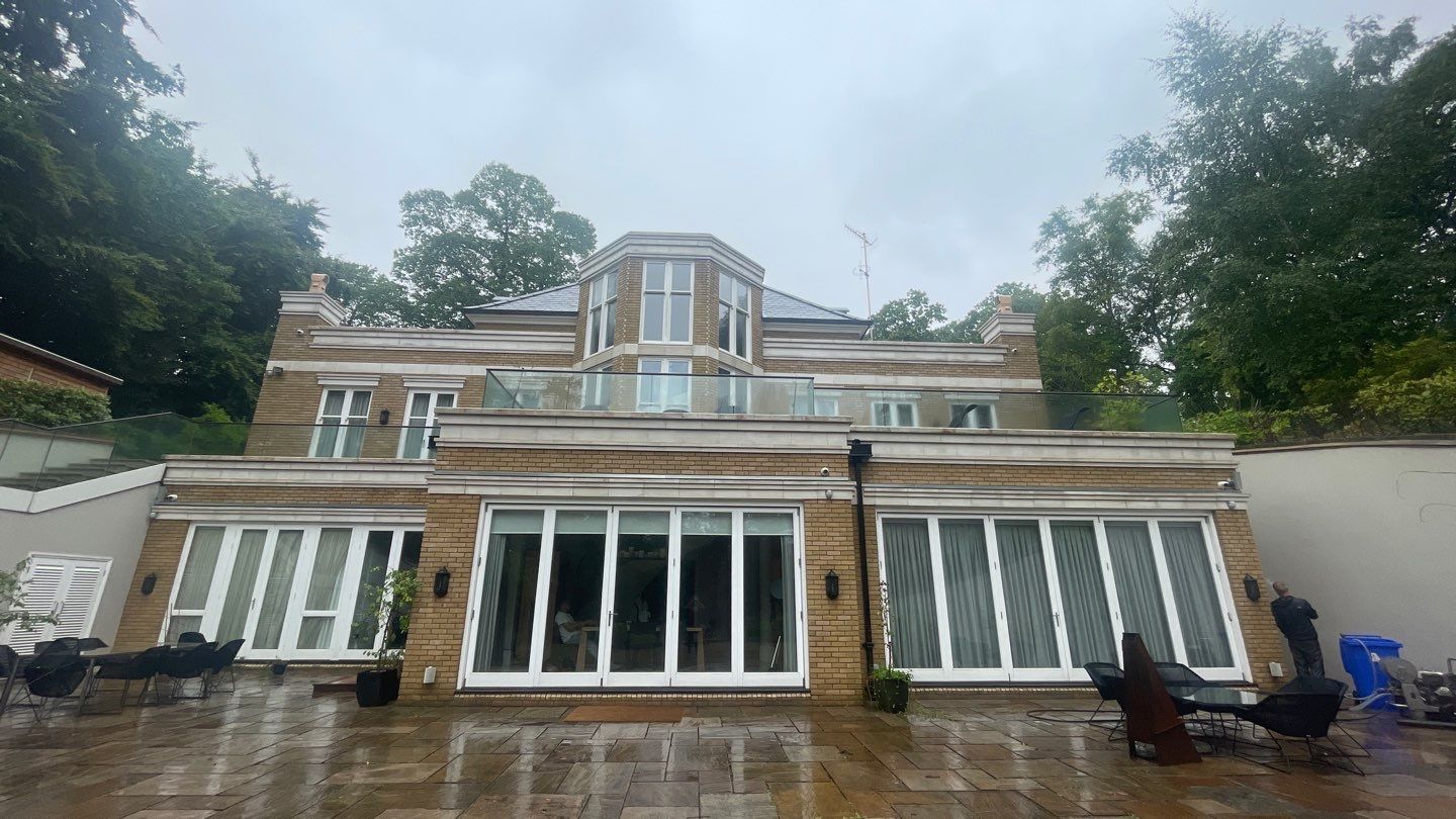 Stone Work Cleaning using Honda 15lpm Low Pressure Washing Machine by Ges Exterior Cleaning ltd