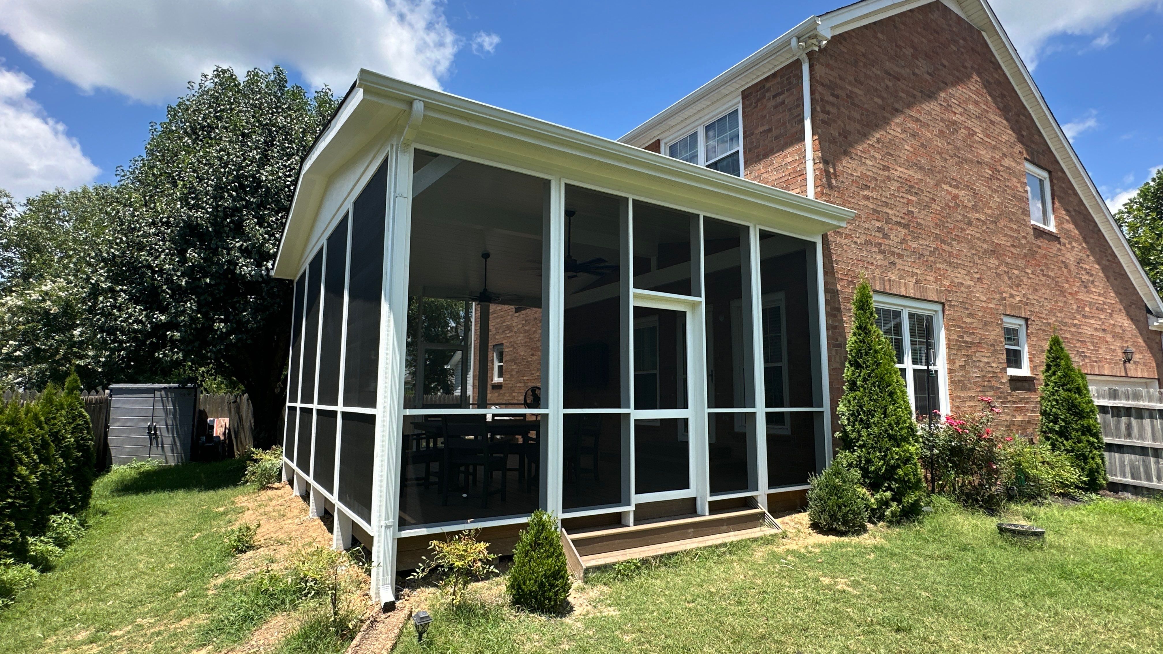 Screened In Porch Build in Franklin by Music City Improvements
