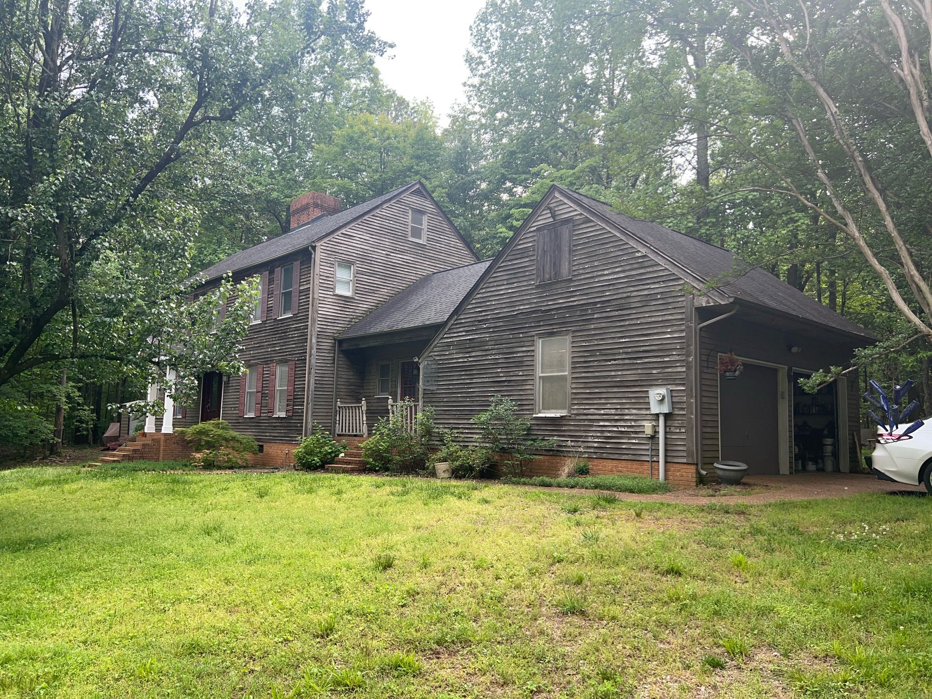 Aged Pewter Hardie + Windows by Freedom Exteriors