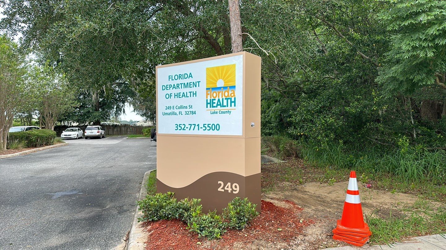 Monument Sign for Florida Health Department by SignCrafters