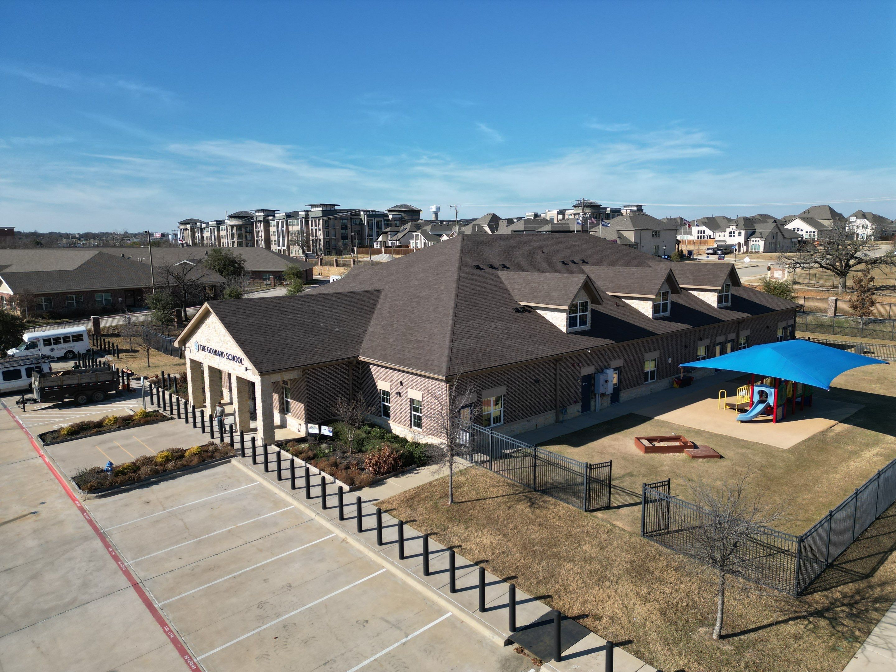 Goddard School Roof Replacement by First Out Roofing 