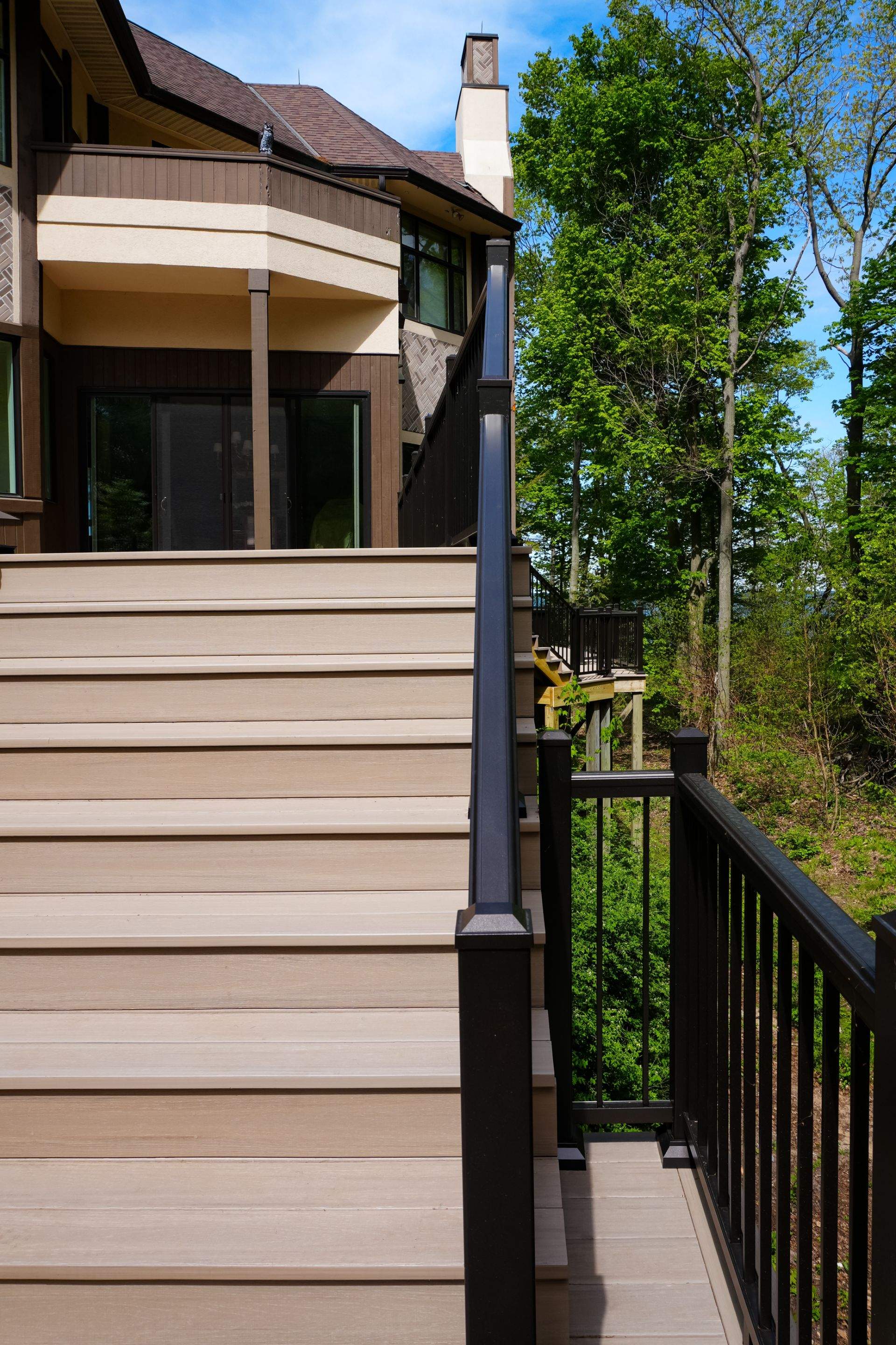 Custom Multi-Level Deck in Grand Haven by Cutting Edge Homes