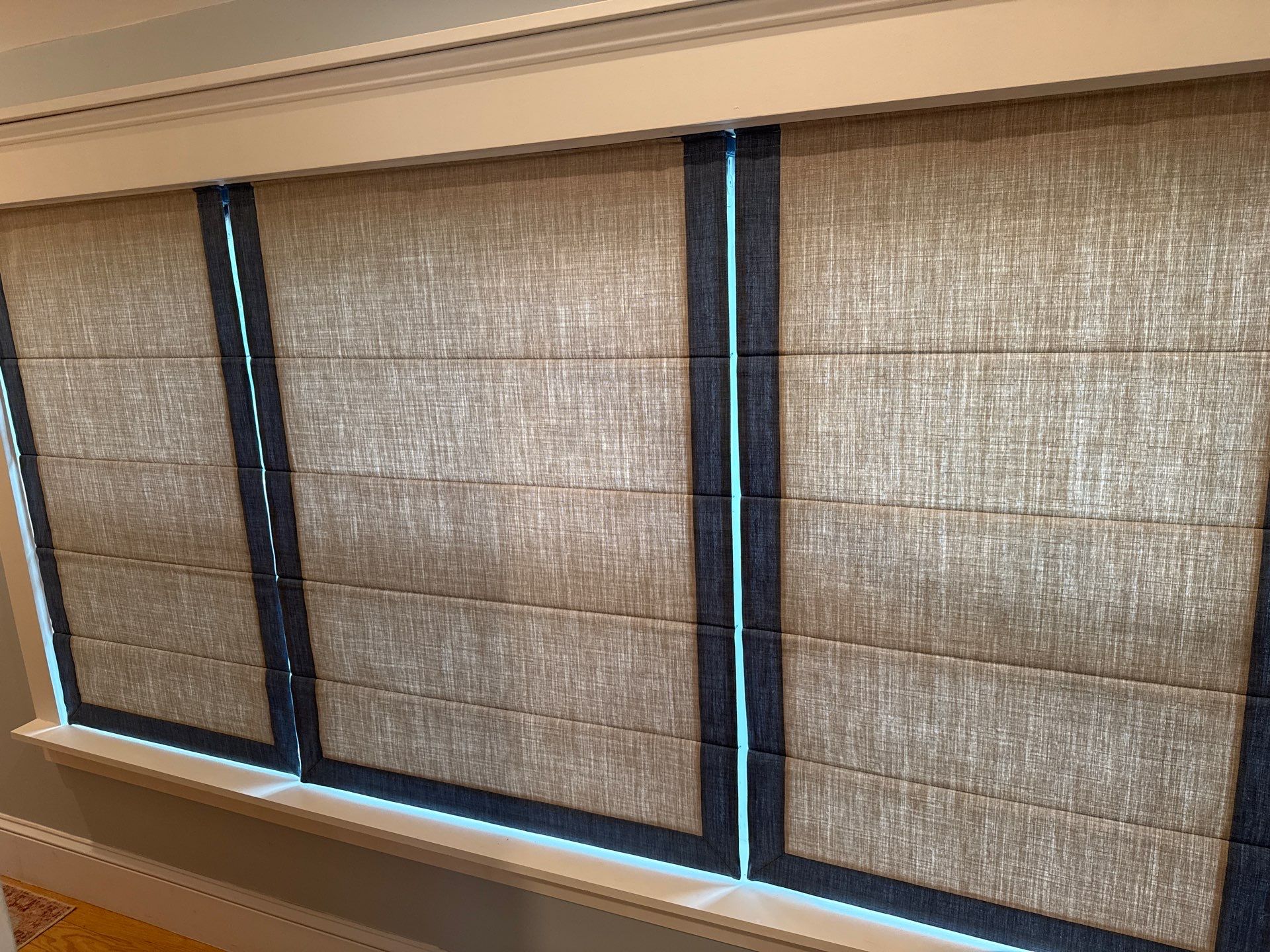 Roman Shade Project in Owings, MD by Southern Maryland Custom Blinds