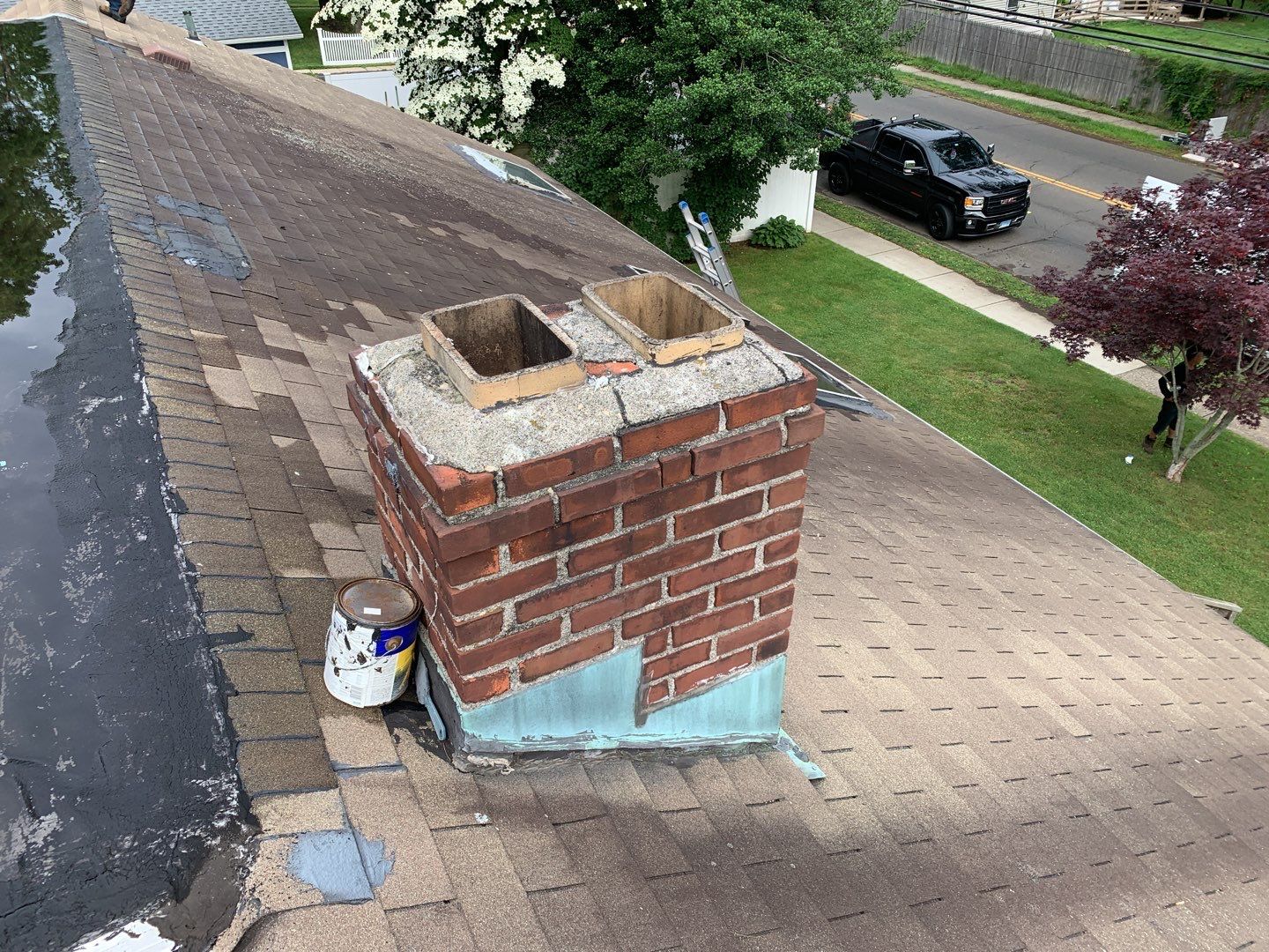 Residential Roofing Installation using Owens Corning Duration Driftwood by A Plus Exterior