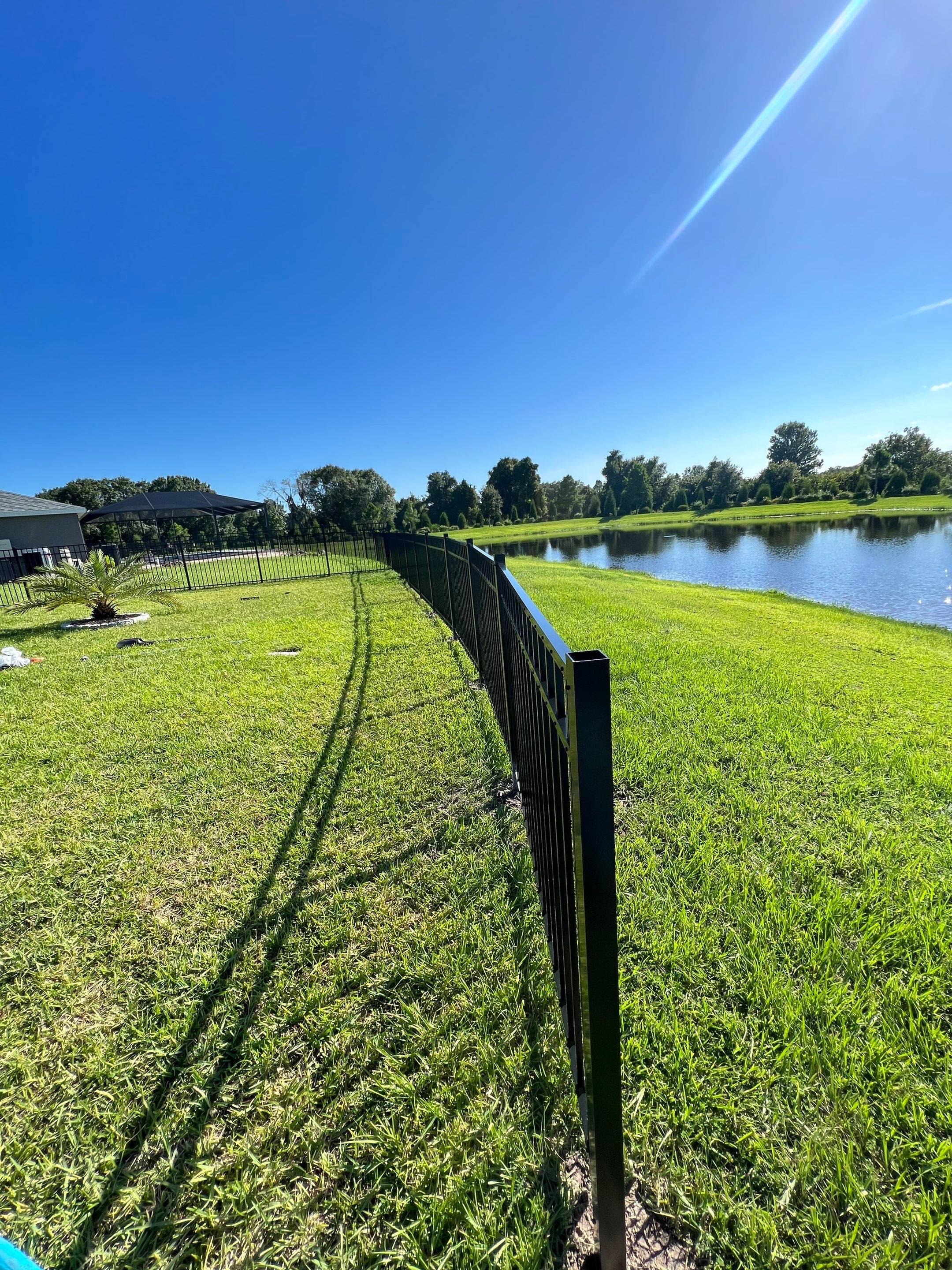 Parrish, FL 4ft. Tall 3-Rail Black Aluminum Fence by Asap fence and gates, LLC