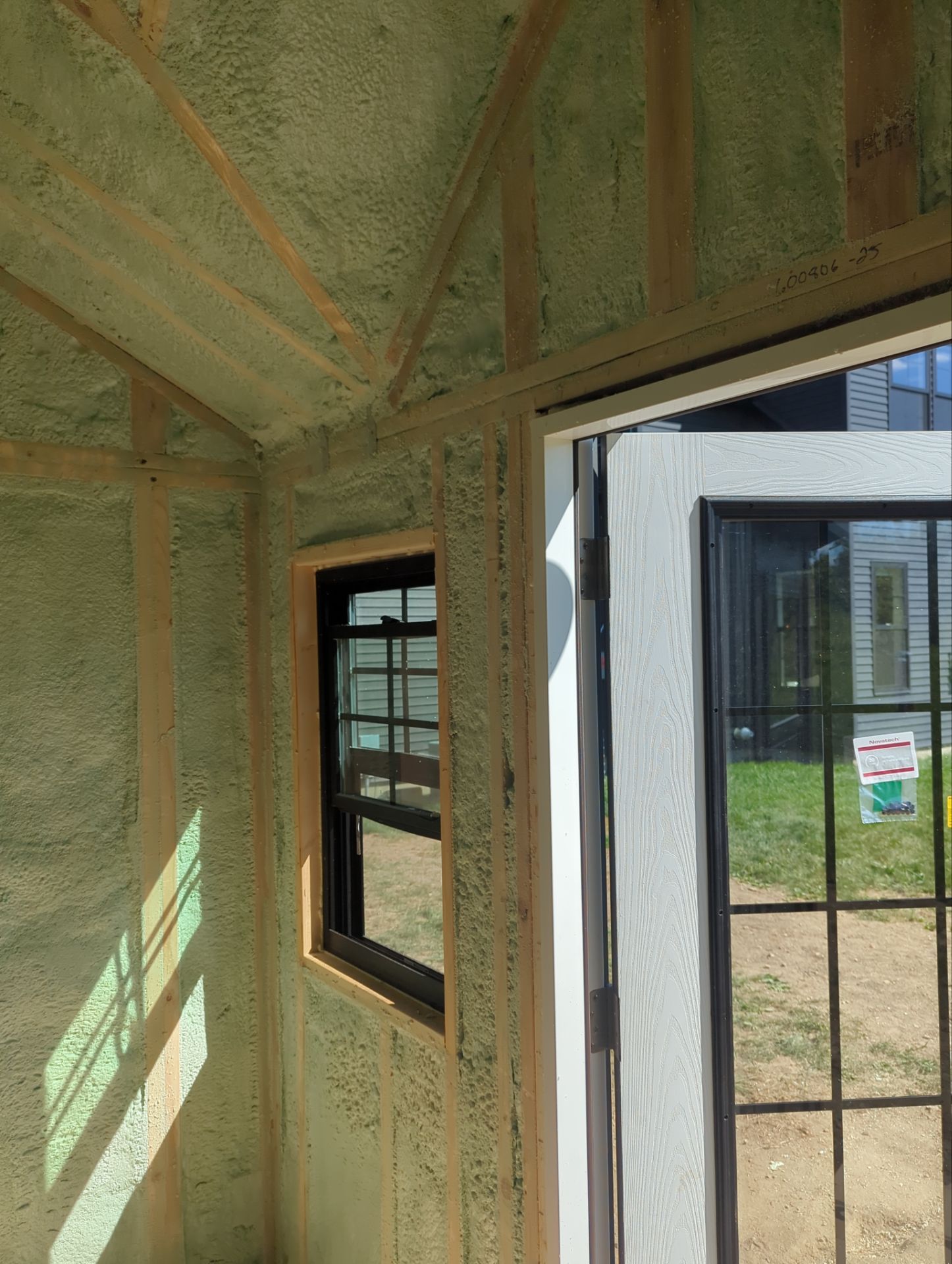 Exterior Walls using Closed Cell Spray Foam by NYS Foam & Energy