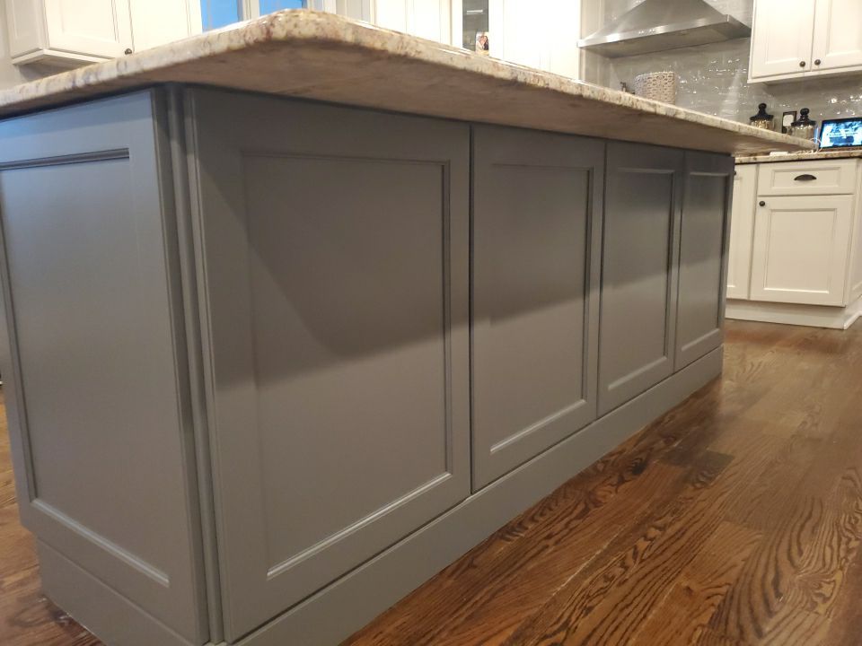 Kitchen Cabinets Refinished in Kendall Charcoal HC-166  by Spectrum Painting, LLC