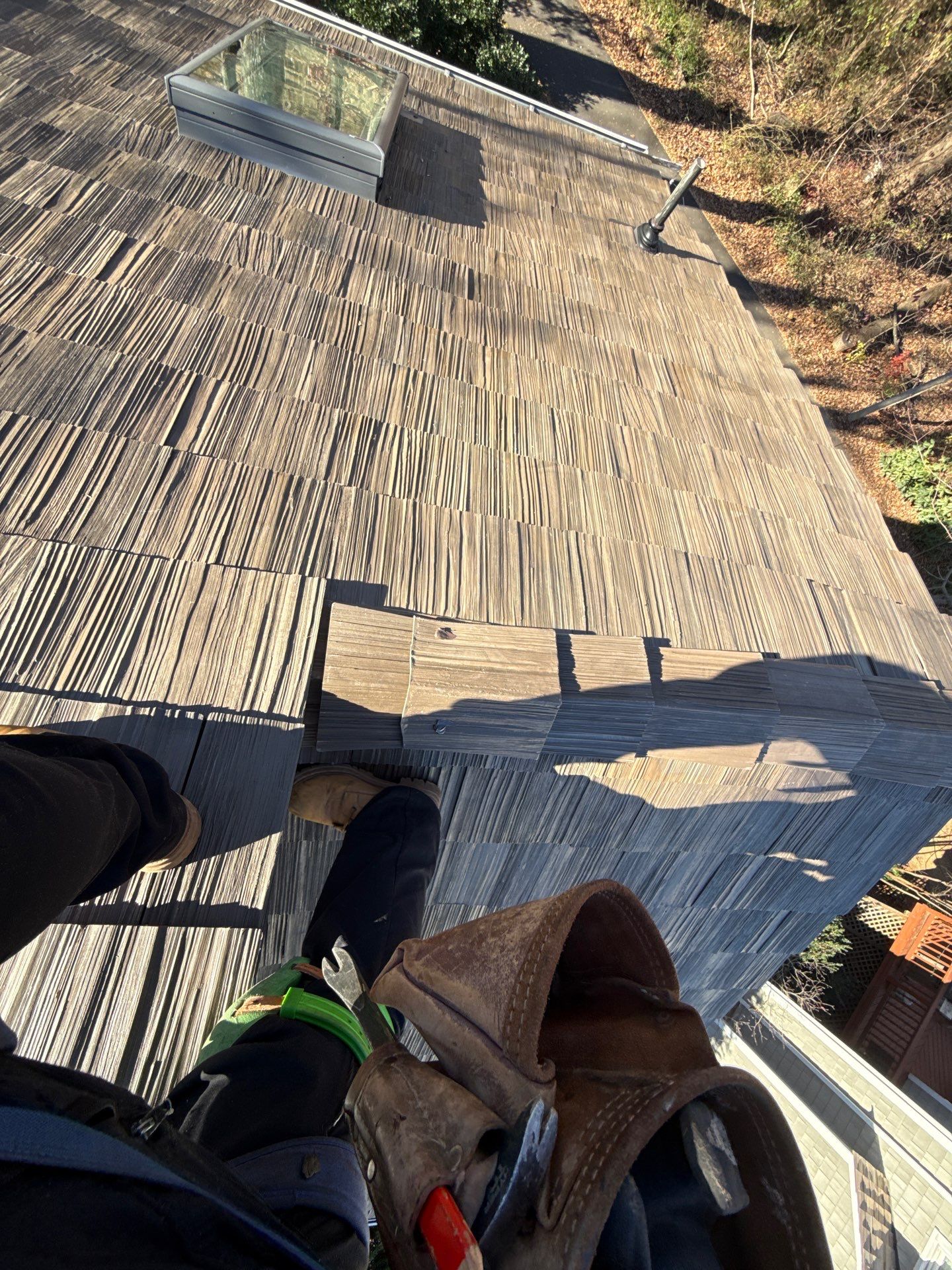 Reston :  Residential Roof Replacement with Brava Synthetic Cedar Shake Class C Natural  by RM Banning, Inc.