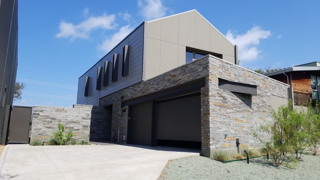 Metal Roofing project using MBCI Flexloc Panels - 22 gauge - silver metallic-in-color by Becker Roofing and Exteriors