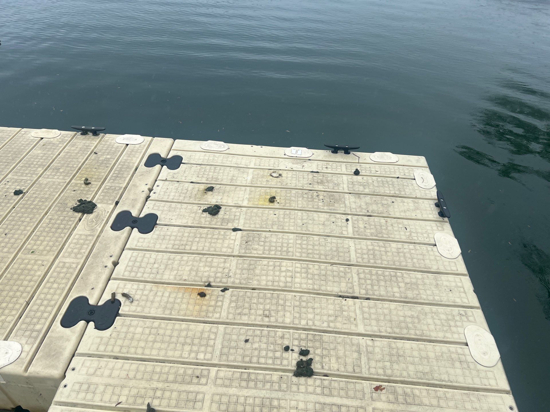 Power washing of floating dock by Northern Power Washing LLC.
