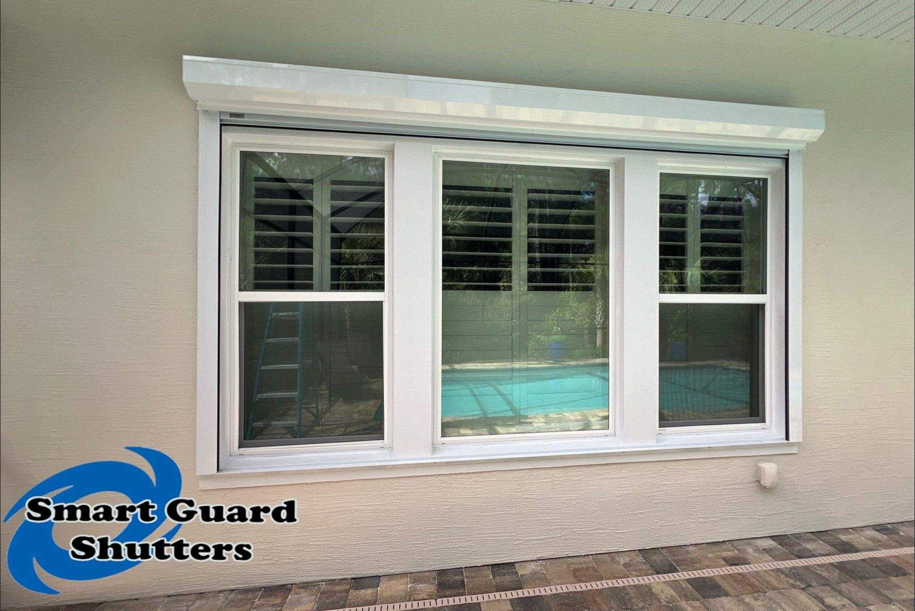Rolling Shutter in White by Smart Guard Shutters