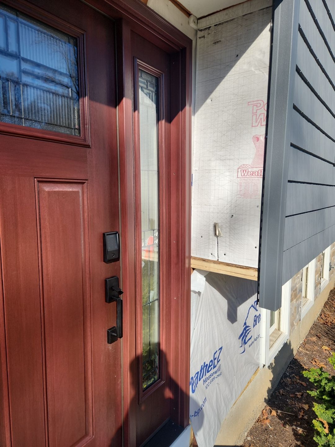 New Roofing, Siding front door by A Plus Exterior