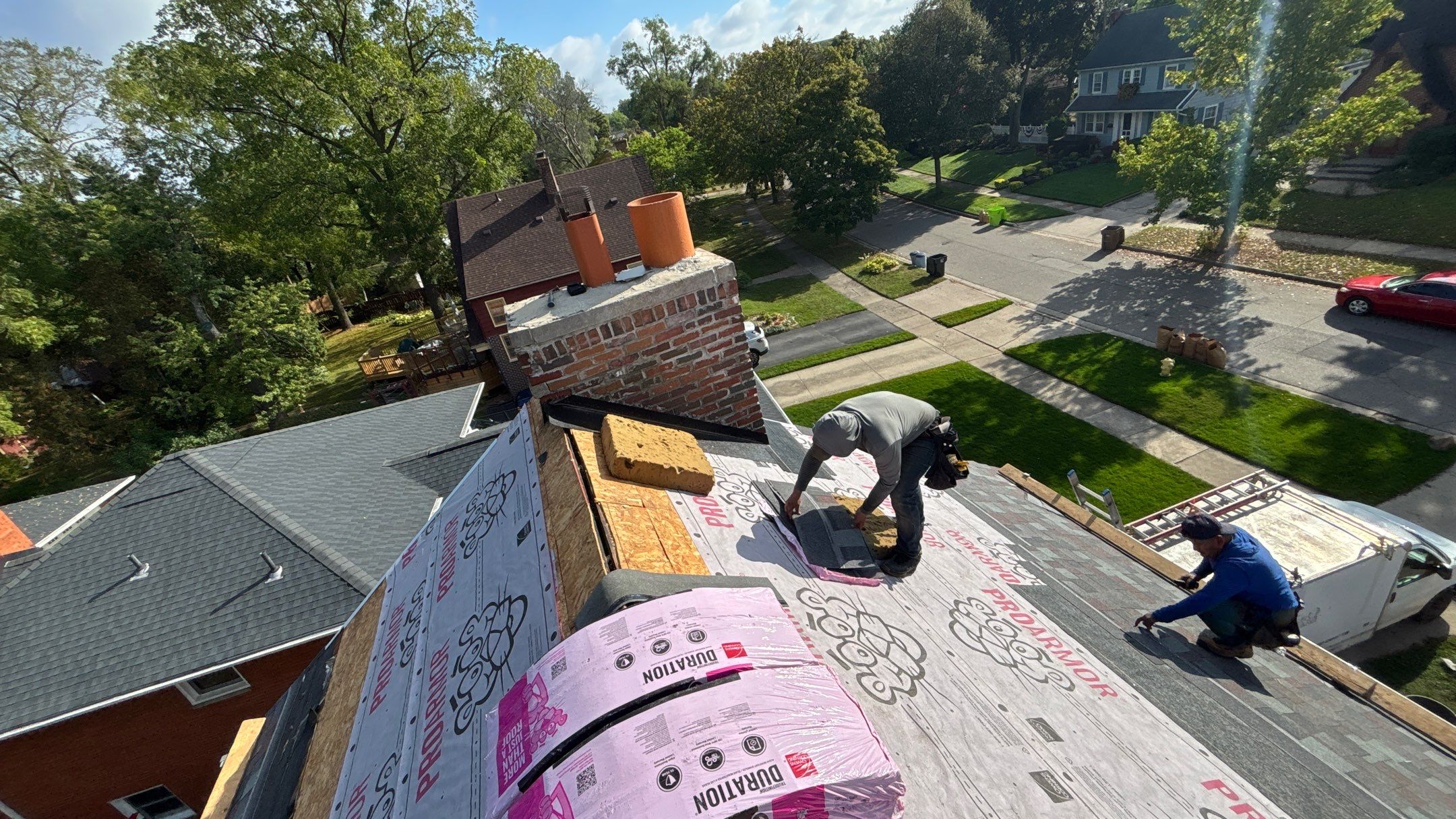 Roof Replacement using Owens Corning Colonial Slate by 180 Contractors
